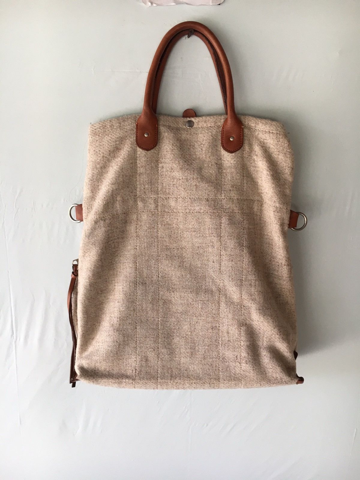 Harris Tweed HARRIS TWEED CREAM TOTE BAG MADE IN JAPAN Size ONE SIZE - 4 Thumbnail