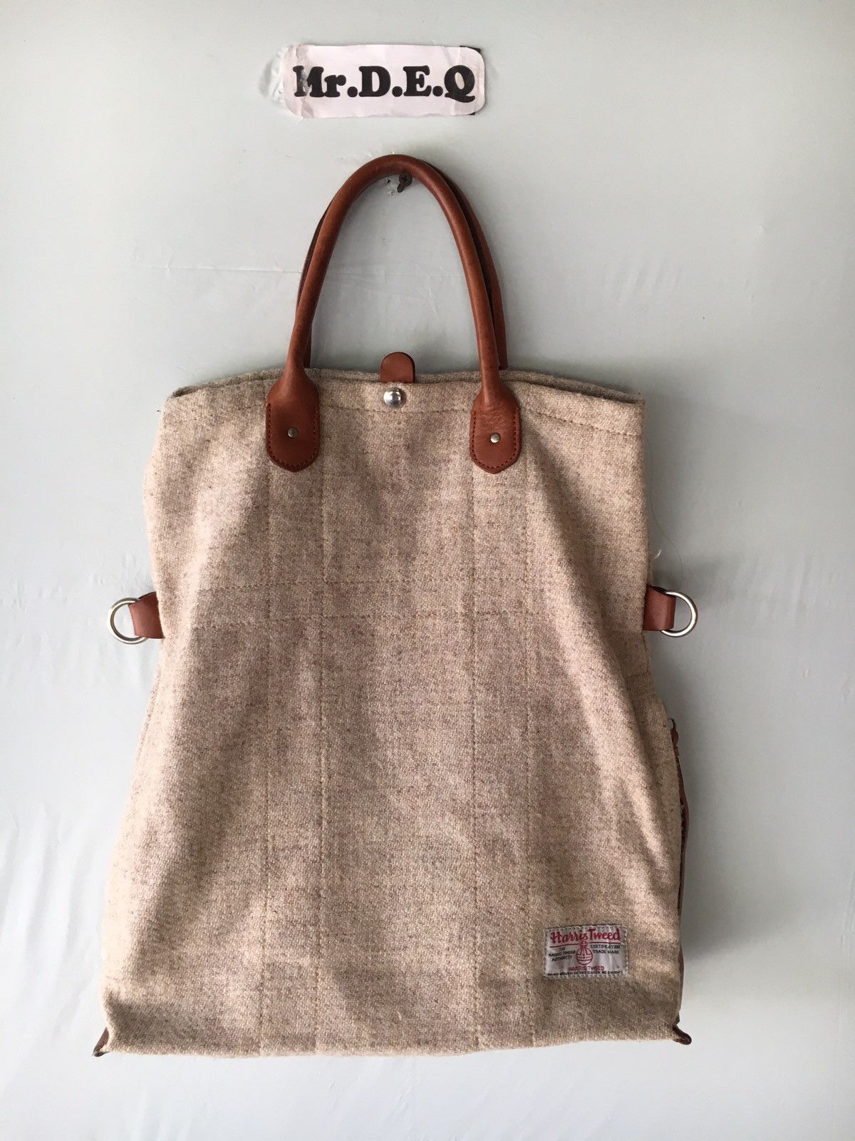 Harris Tweed HARRIS TWEED CREAM TOTE BAG MADE IN JAPAN Size ONE SIZE - 1 Thumbnail