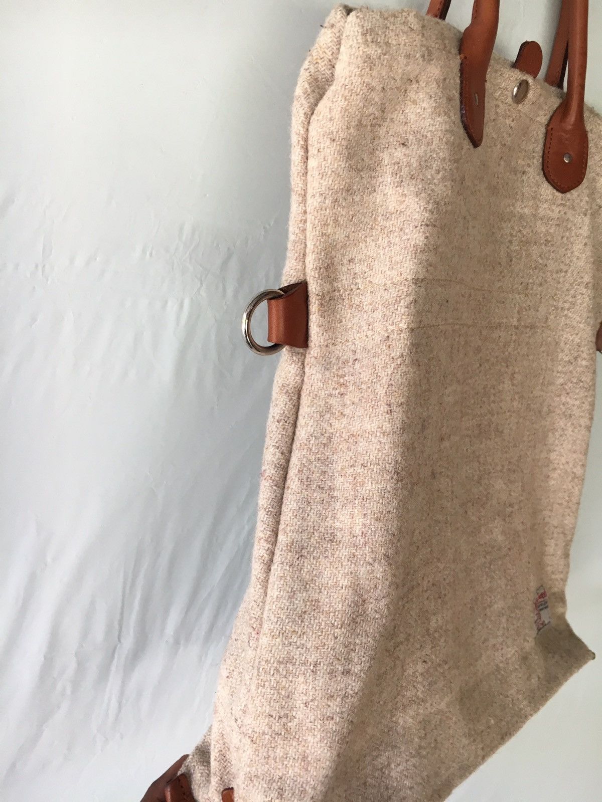 Harris Tweed HARRIS TWEED CREAM TOTE BAG MADE IN JAPAN Size ONE SIZE - 7 Thumbnail