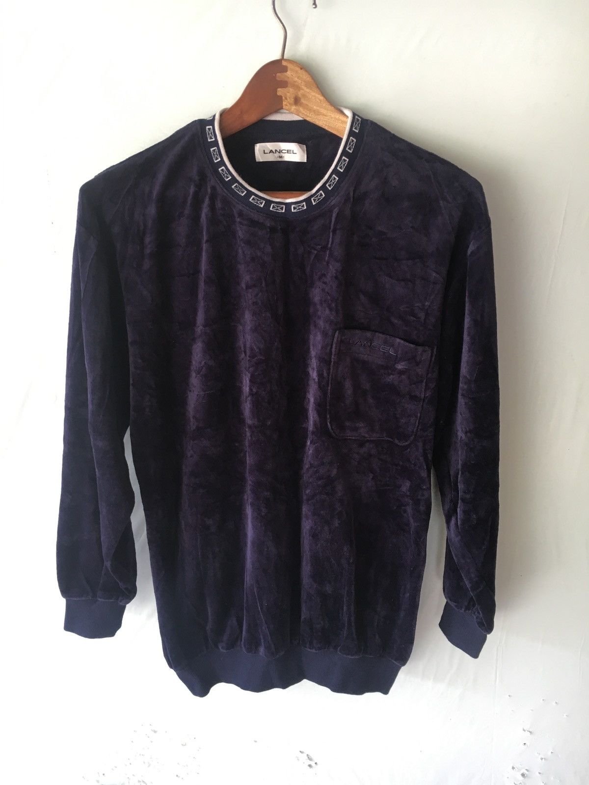 Lancel LANCEL BLUE BLACK SIZE M SWEATSHIRT JAPAN Size US M / EU 48-50 / 2 - 1 Thumbnail