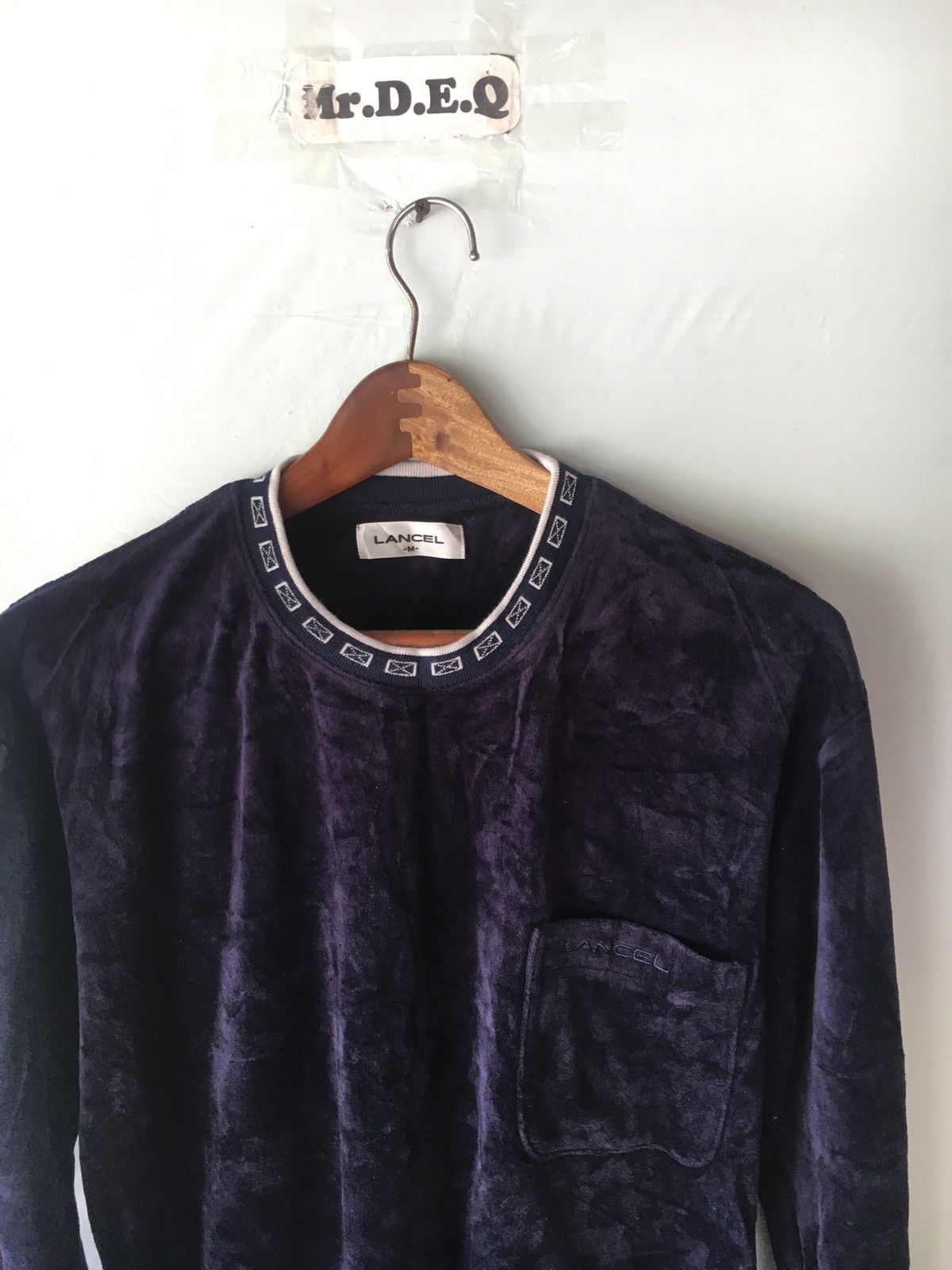 Lancel LANCEL BLUE BLACK SIZE M SWEATSHIRT JAPAN Size US M / EU 48-50 / 2 - 2 Thumbnail