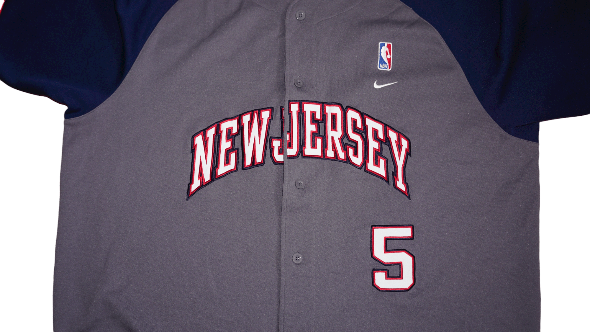 NBA × Nike × Vintage Jason Kidd NJ Nets Vintage Nike Shooting Shirt Jersey Size US XXL / EU 58 / 5 - 5 Thumbnail