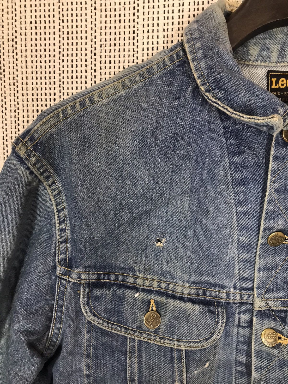 Lee ‼️VTG 80s MADE IN USA LEE JACKET DISTRESSED‼️ Size US M / EU 48-50 / 2 - 3 Thumbnail