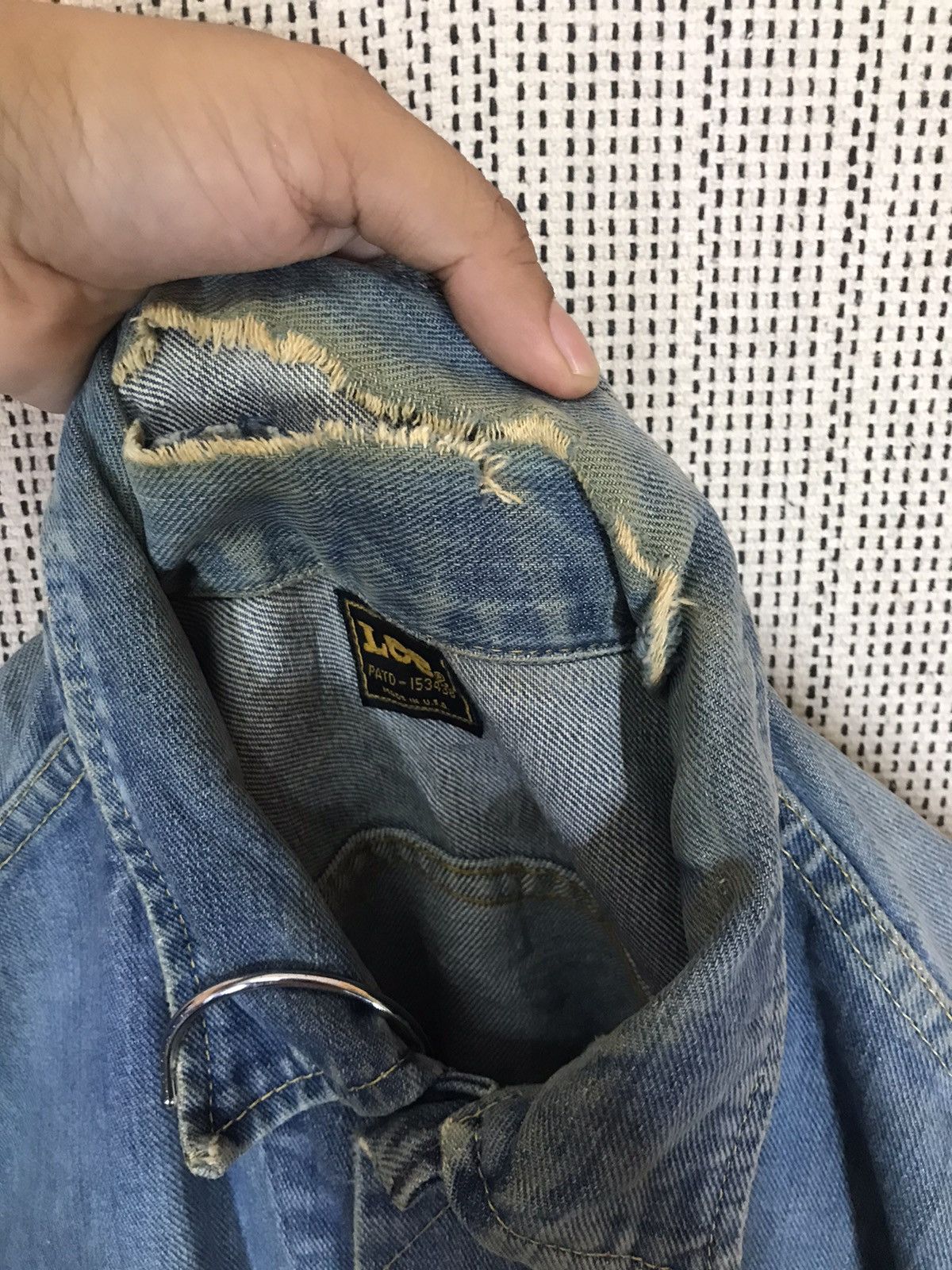 Lee ‼️VTG 80s MADE IN USA LEE JACKET DISTRESSED‼️ Size US M / EU 48-50 / 2 - 10 Thumbnail