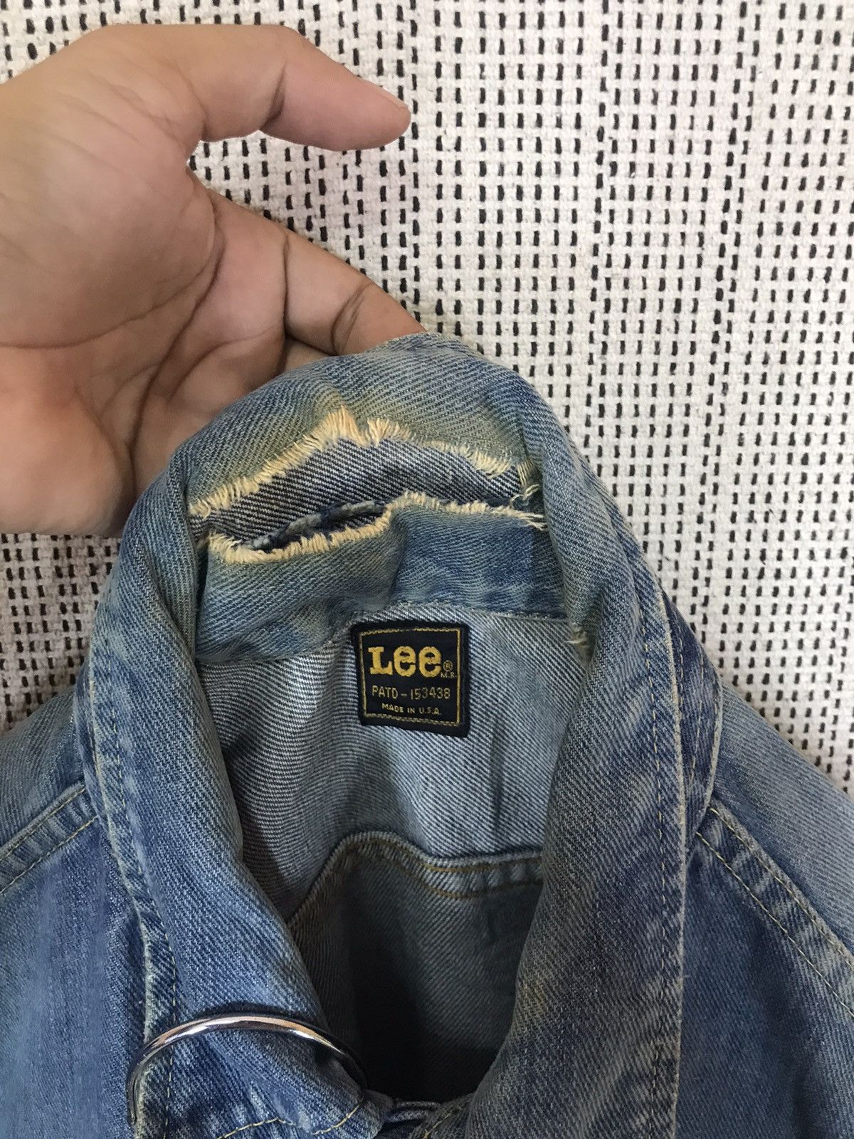 Lee ‼️VTG 80s MADE IN USA LEE JACKET DISTRESSED‼️ Size US M / EU 48-50 / 2 - 9 Thumbnail
