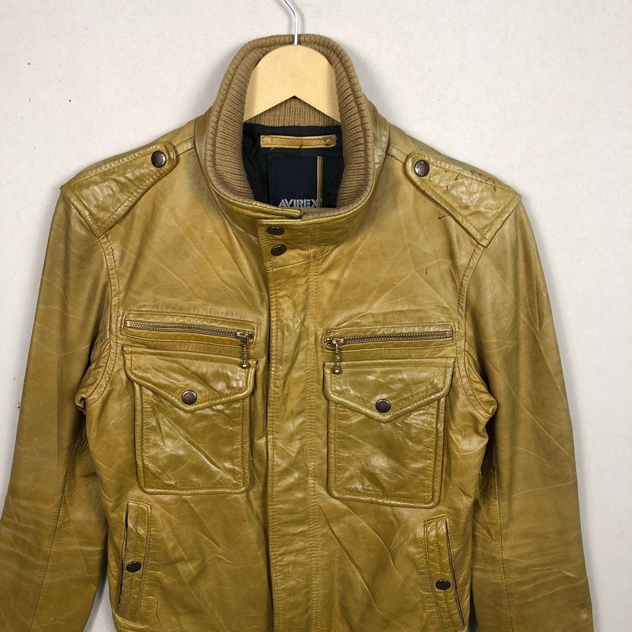 Avirex Vintage Avirex Varsity Leather Bikers Jacket Size US S / EU 44-46 / 1 - 4 Thumbnail
