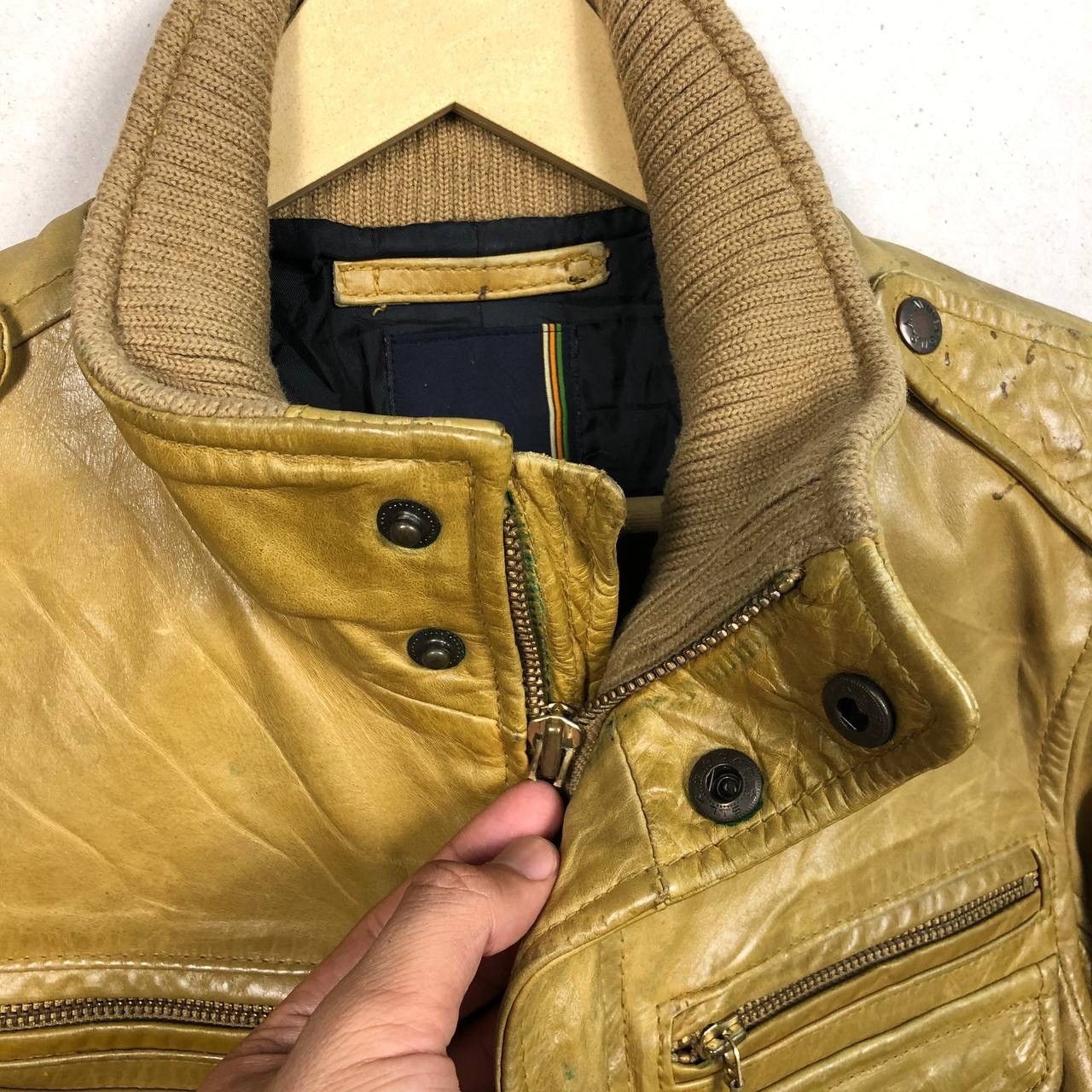 Avirex Vintage Avirex Varsity Leather Bikers Jacket Size US S / EU 44-46 / 1 - 7 Thumbnail