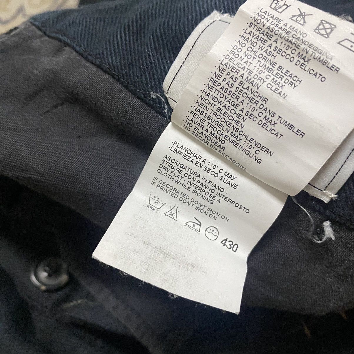 Maison Margiela Vintage Maison Margiela Regular Black Pants Size US 31 - 16 Thumbnail