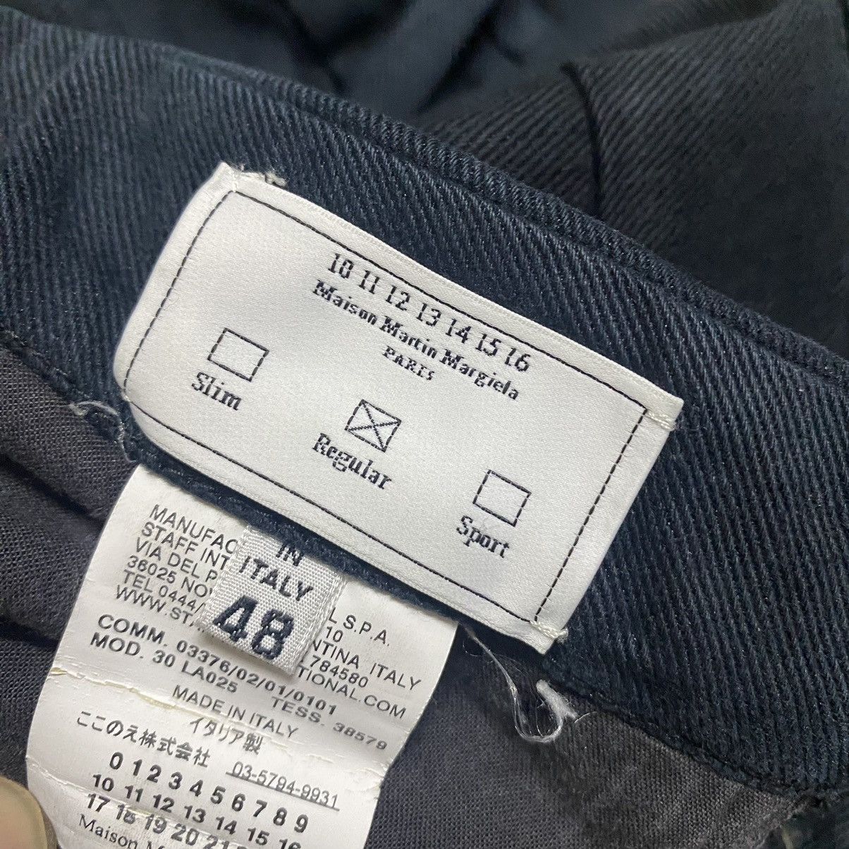 Maison Margiela Vintage Maison Margiela Regular Black Pants Size US 31 - 14 Thumbnail
