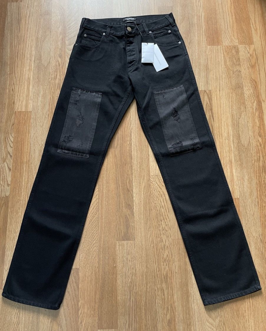   205W39NYC スラックス　raf simons Raf Simons ストレートパンツ | ブラック | FARFETCH JP