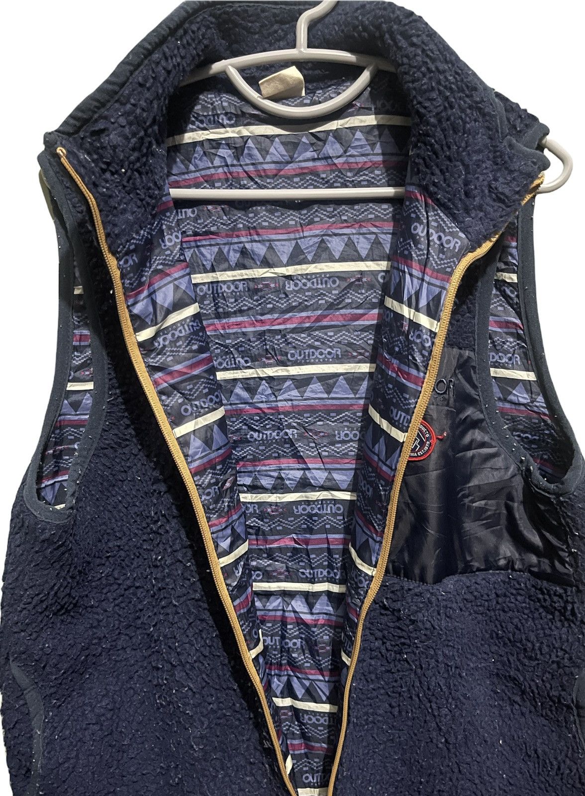 Japanese Brand OUTDOOR FLEECE VEST Size 40L - 3 Thumbnail