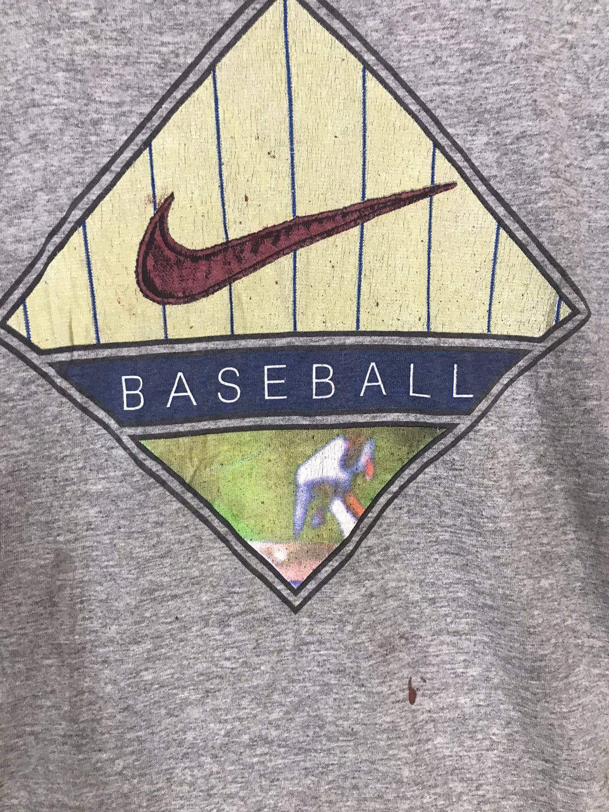 Nike × Vintage ‼️VTG 90s NIKE BASEBALL SPELLOUT TSHIRT ‼️ Size US M / EU 48-50 / 2 - 2 Thumbnail