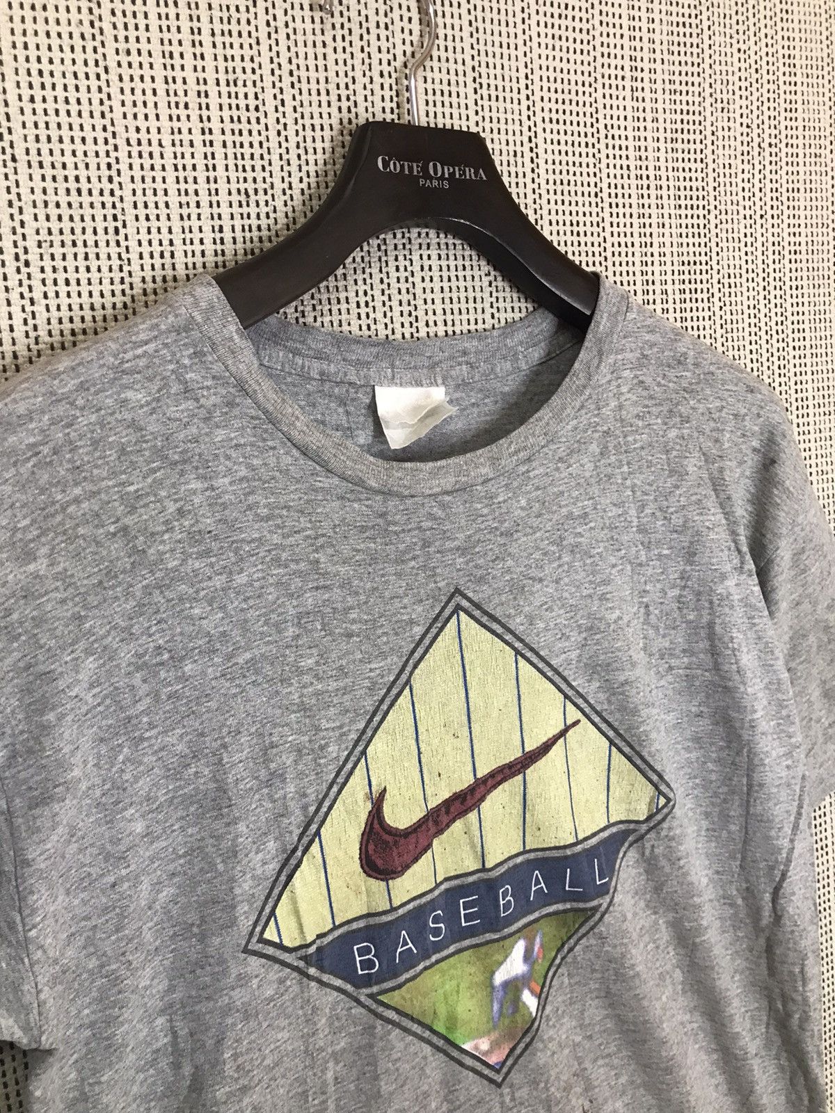 Nike × Vintage ‼️VTG 90s NIKE BASEBALL SPELLOUT TSHIRT ‼️ Size US M / EU 48-50 / 2 - 3 Thumbnail