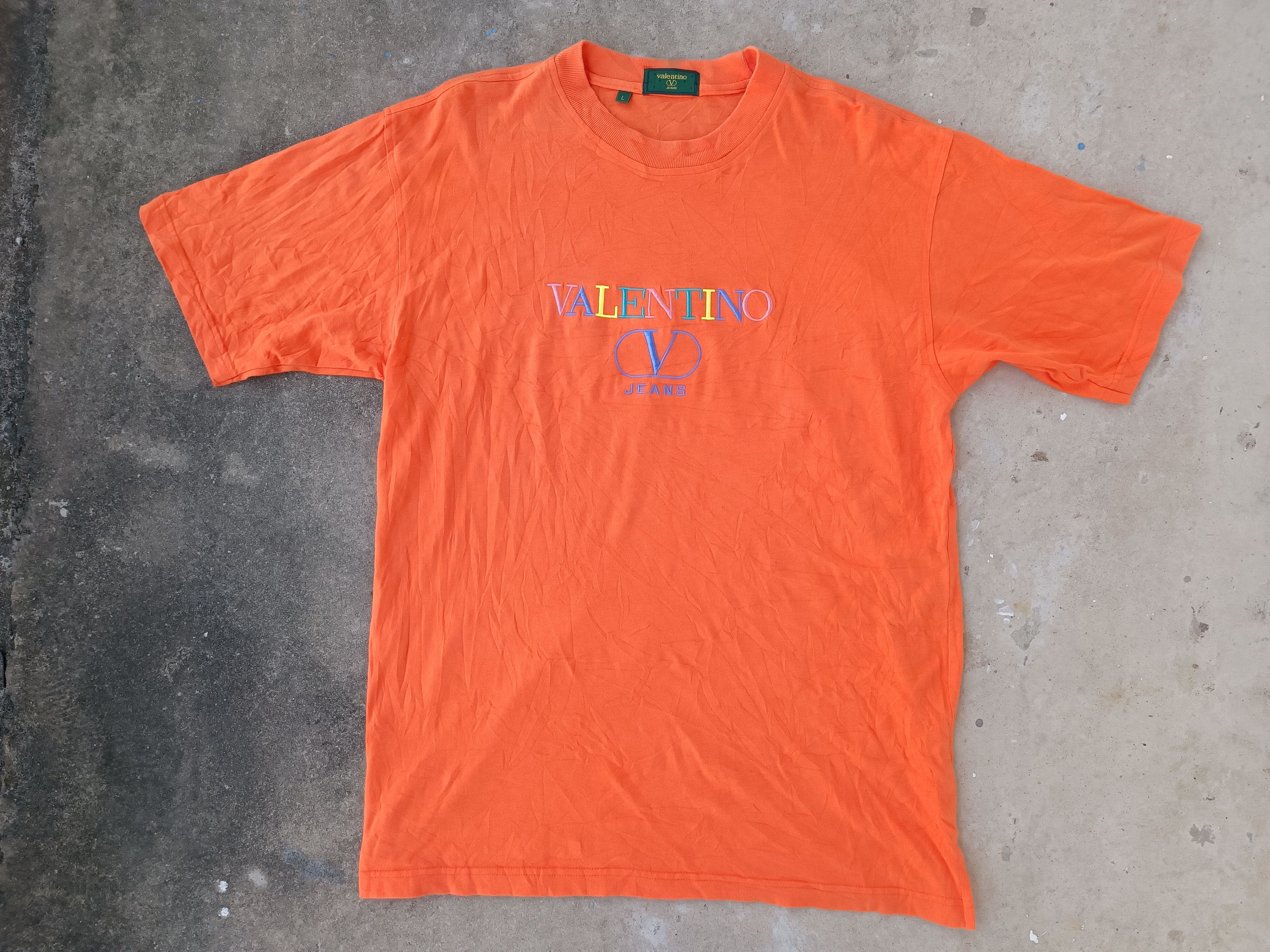 Vintage Valentino Jeans Embroidery Logo Tee