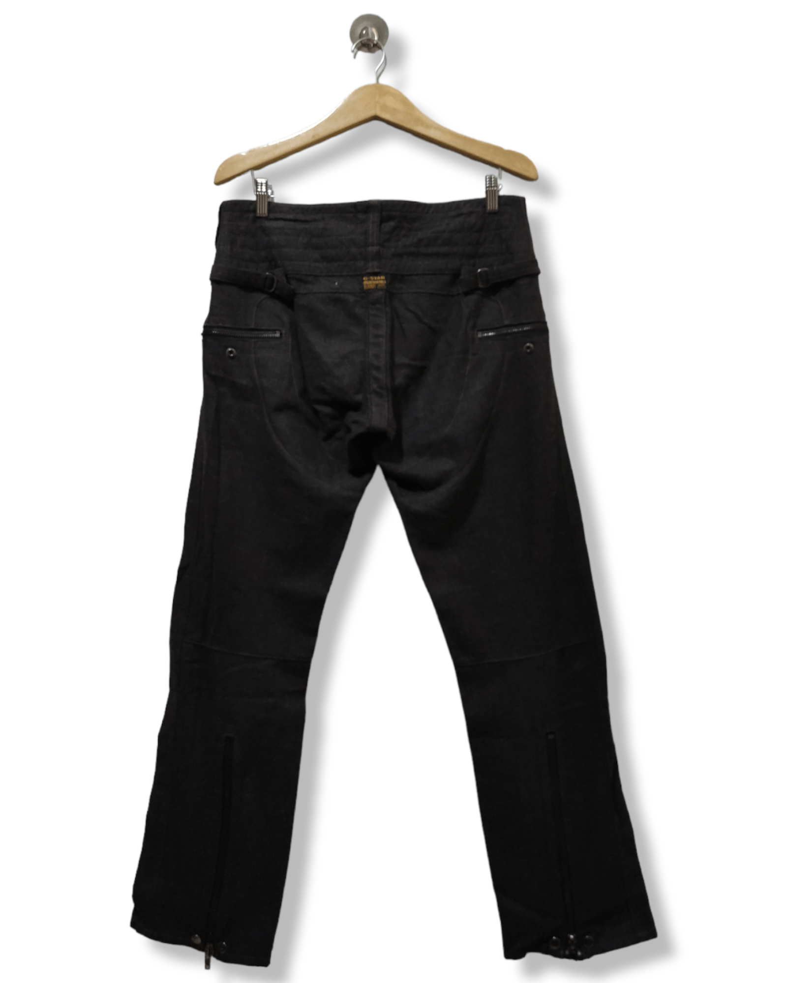 14th Addiction G-Star Raw Vkri ,lbg style zip Flare pants Size US 33 - 2 Thumbnail