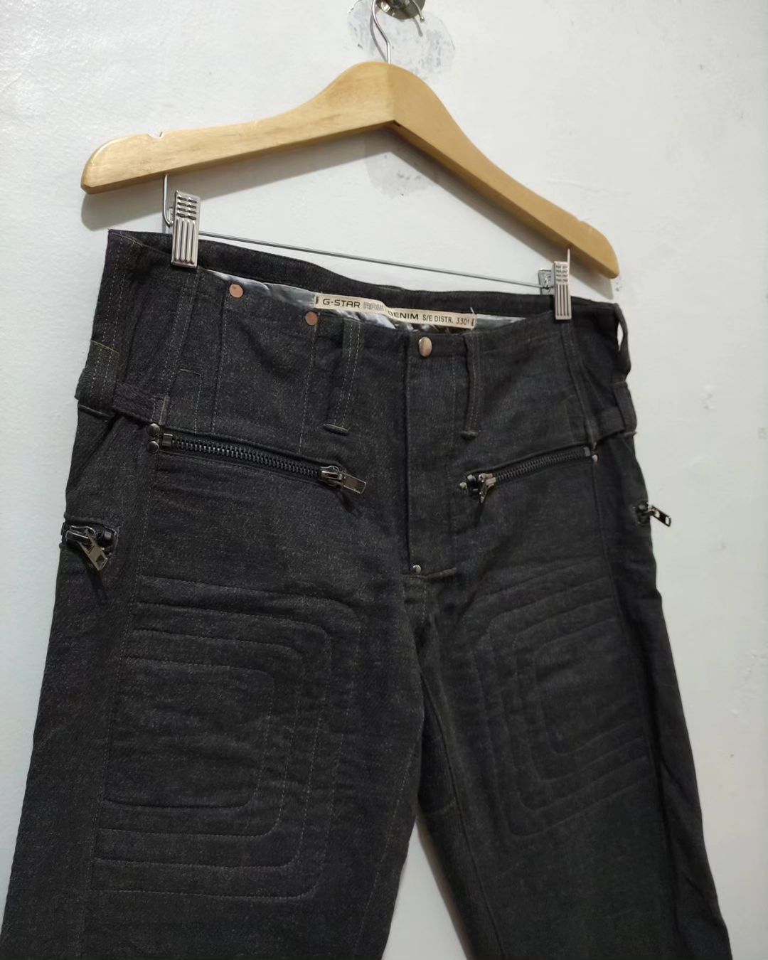 14th Addiction G-Star Raw Vkri ,lbg style zip Flare pants Size US 33 - 4 Thumbnail