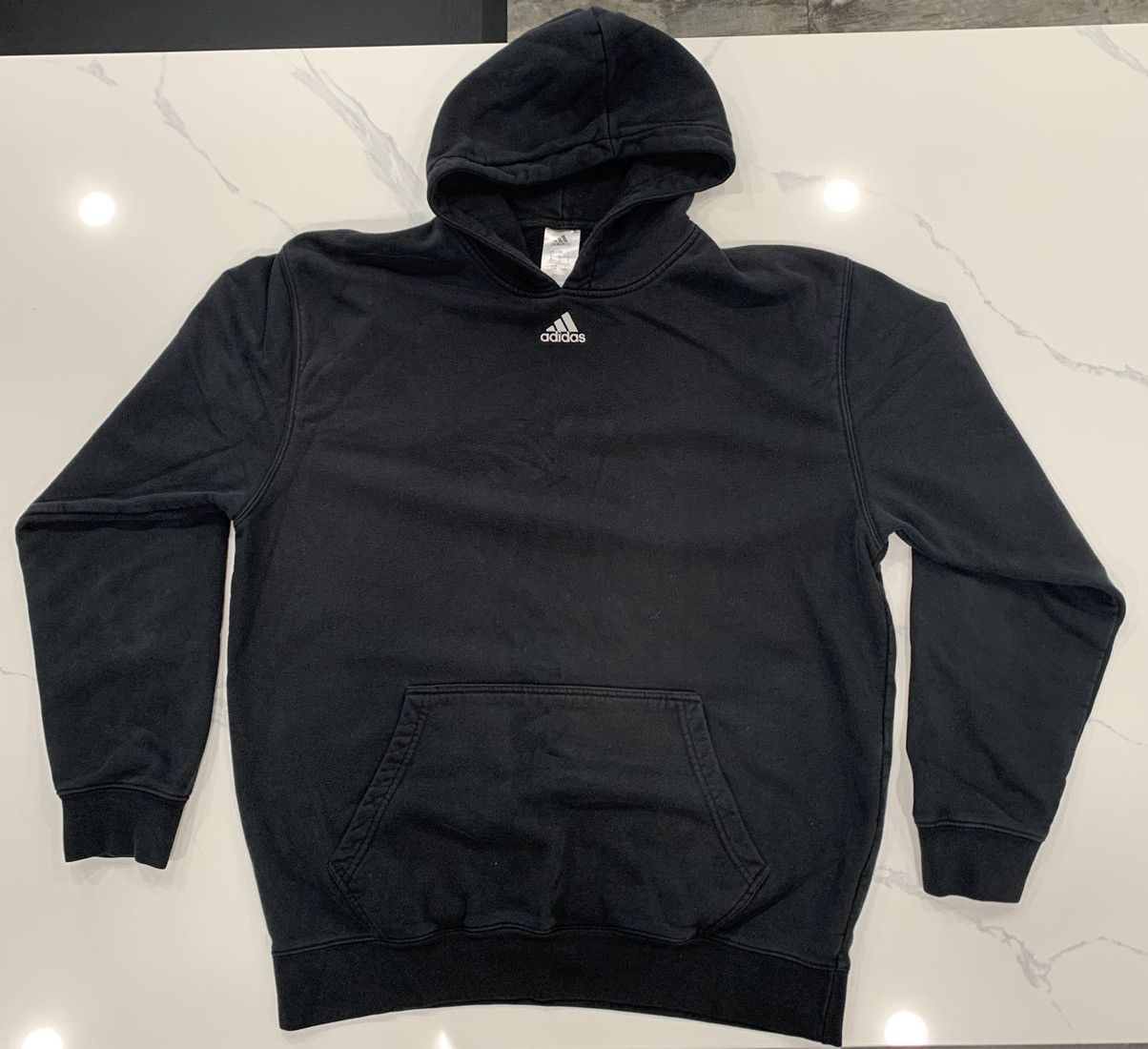Adidas Adidas Vintage Wash Centre Logo Yeezy Travis Style Hoodie Size US L / EU 52-54 / 3 - 1 Thumbnail