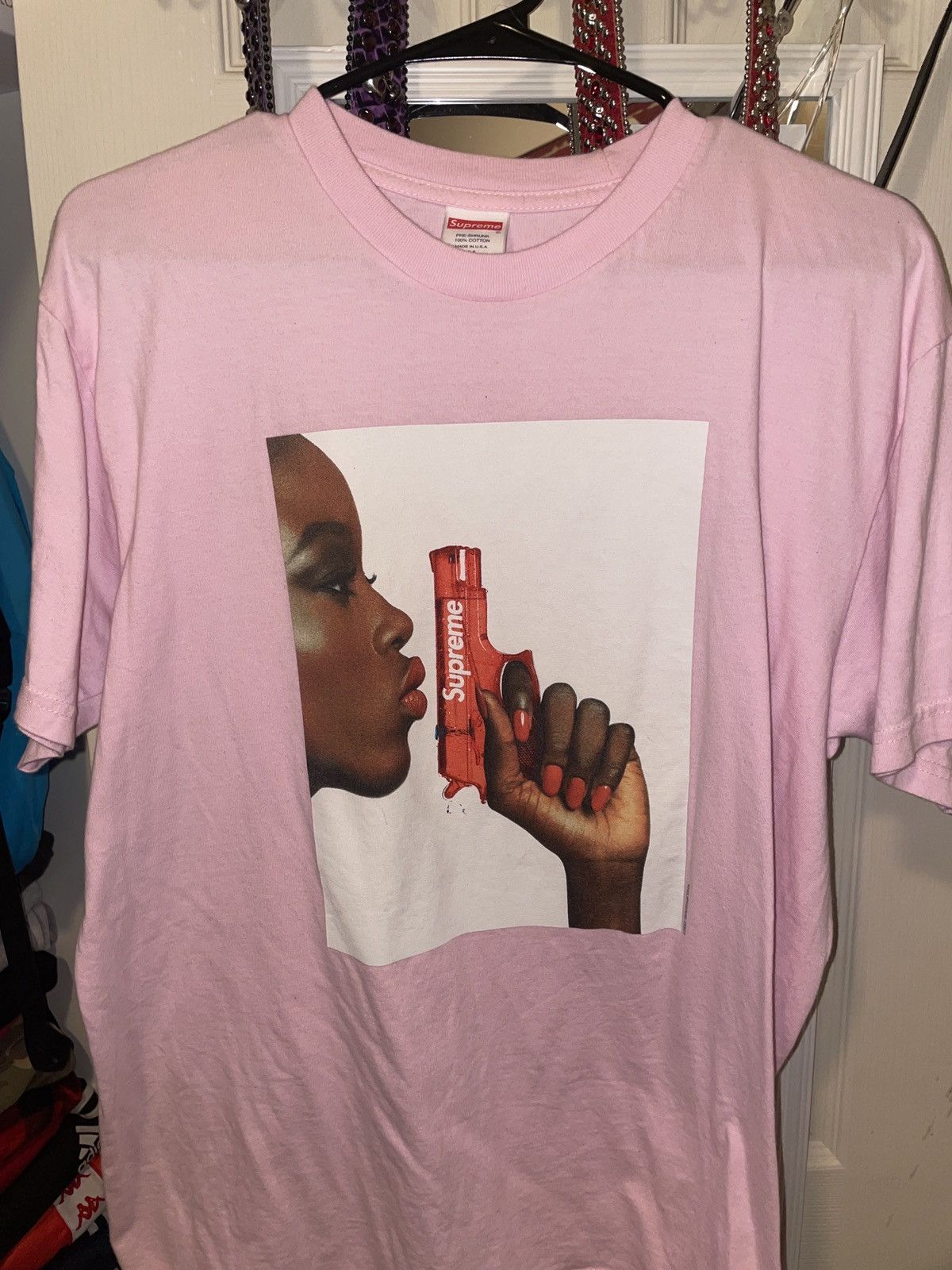 Supreme Supreme water pistol tee Size US M / EU 48-50 / 2 - 1 Thumbnail