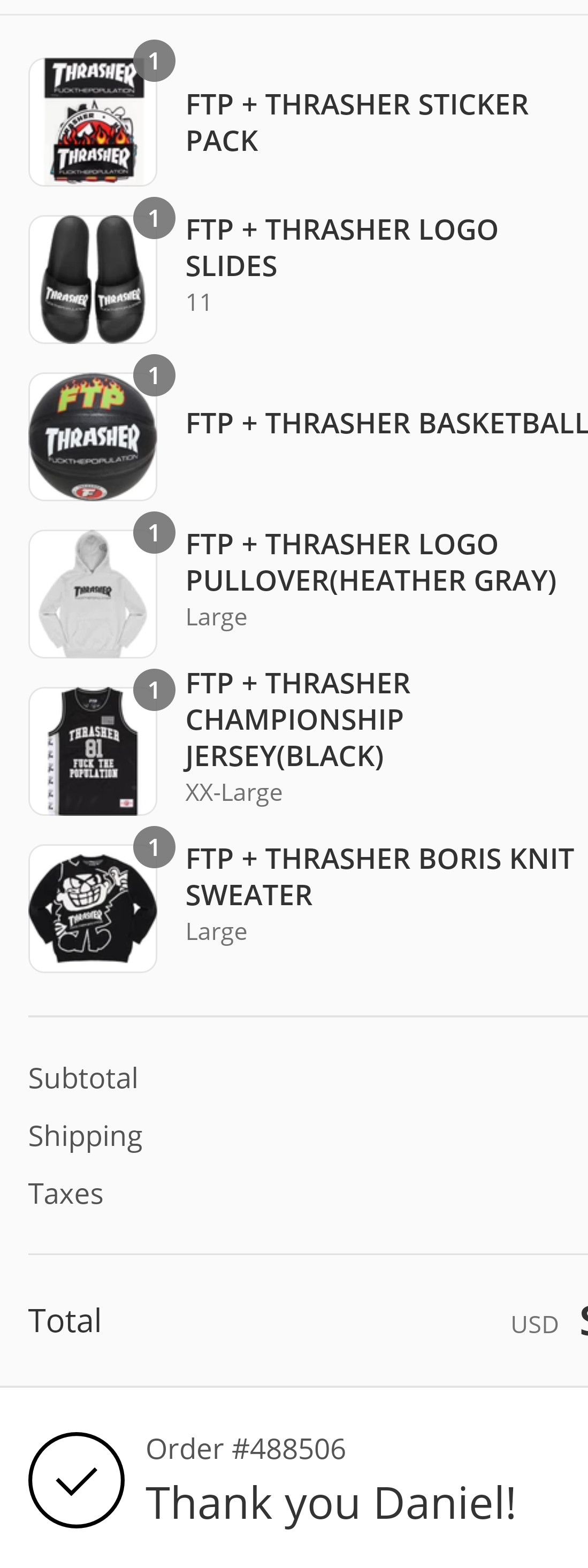 Fuck The Population × Thrasher FTP + THRASHER BASKETBALL Size ONE SIZE - 4 Thumbnail