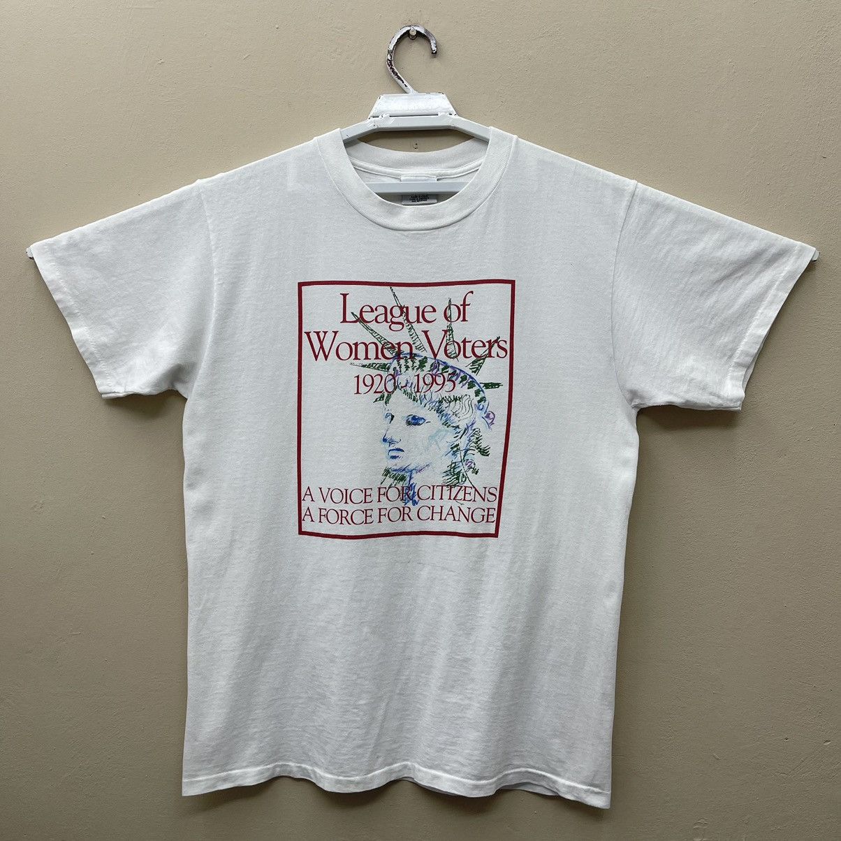 Other Vintage 90s Jesus T-Shirt League Of Women Voters Size L / US 10 / IT 46 - 1 Thumbnail