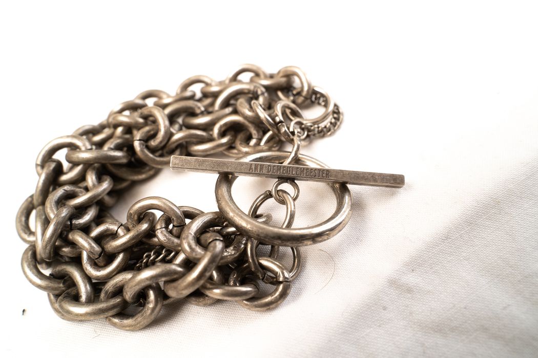 Ann Demeulemeester Silver Multi Chains Bracelet | Grailed
