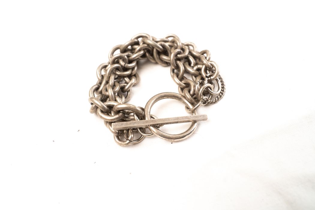 Ann Demeulemeester Silver Multi Chains Bracelet | Grailed