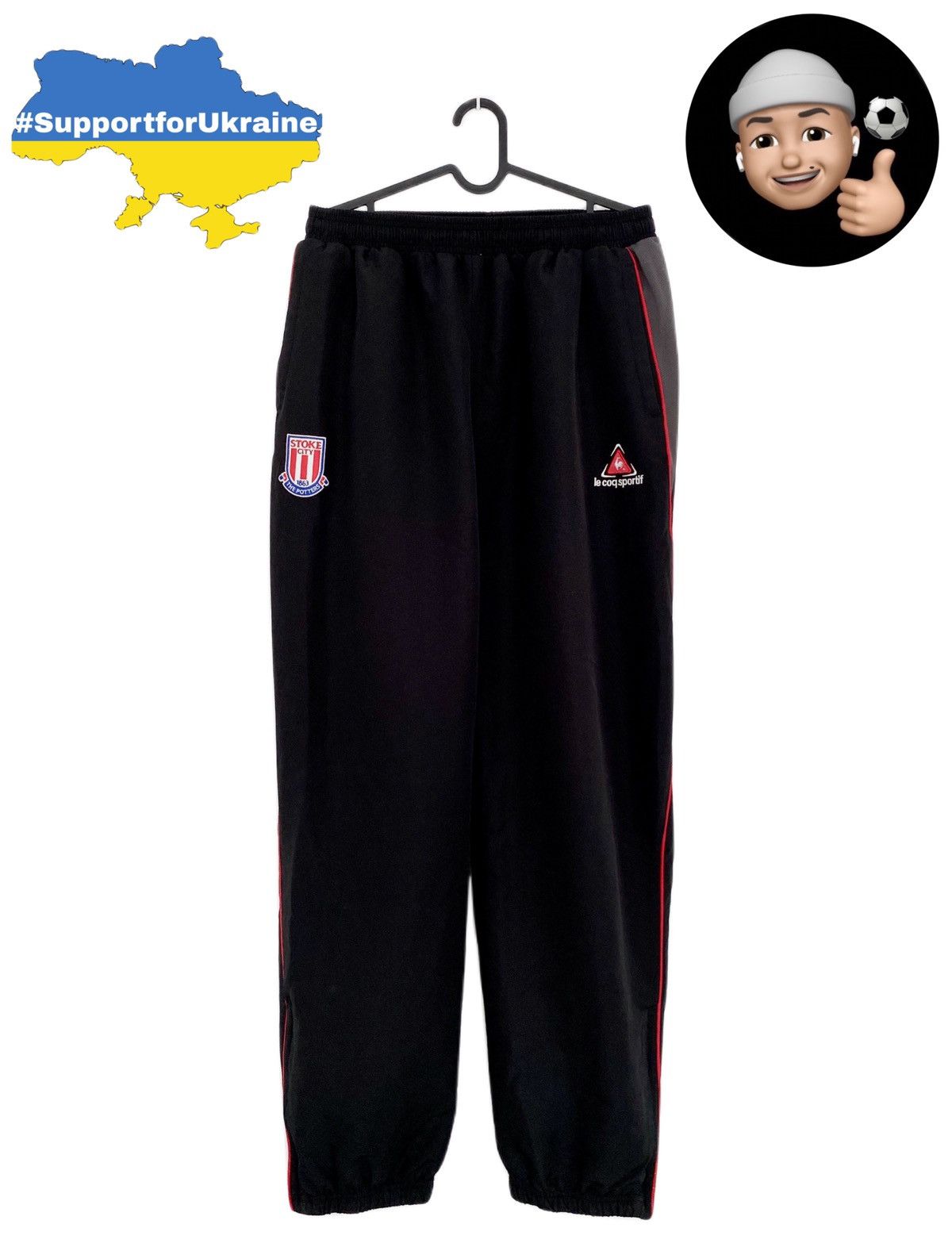 Le Coq Sportif × Vintage 2007 2008 Stoke City Le coq Sportif Vintage Soccer Pants Size US 38 / EU 54 - 1 Thumbnail