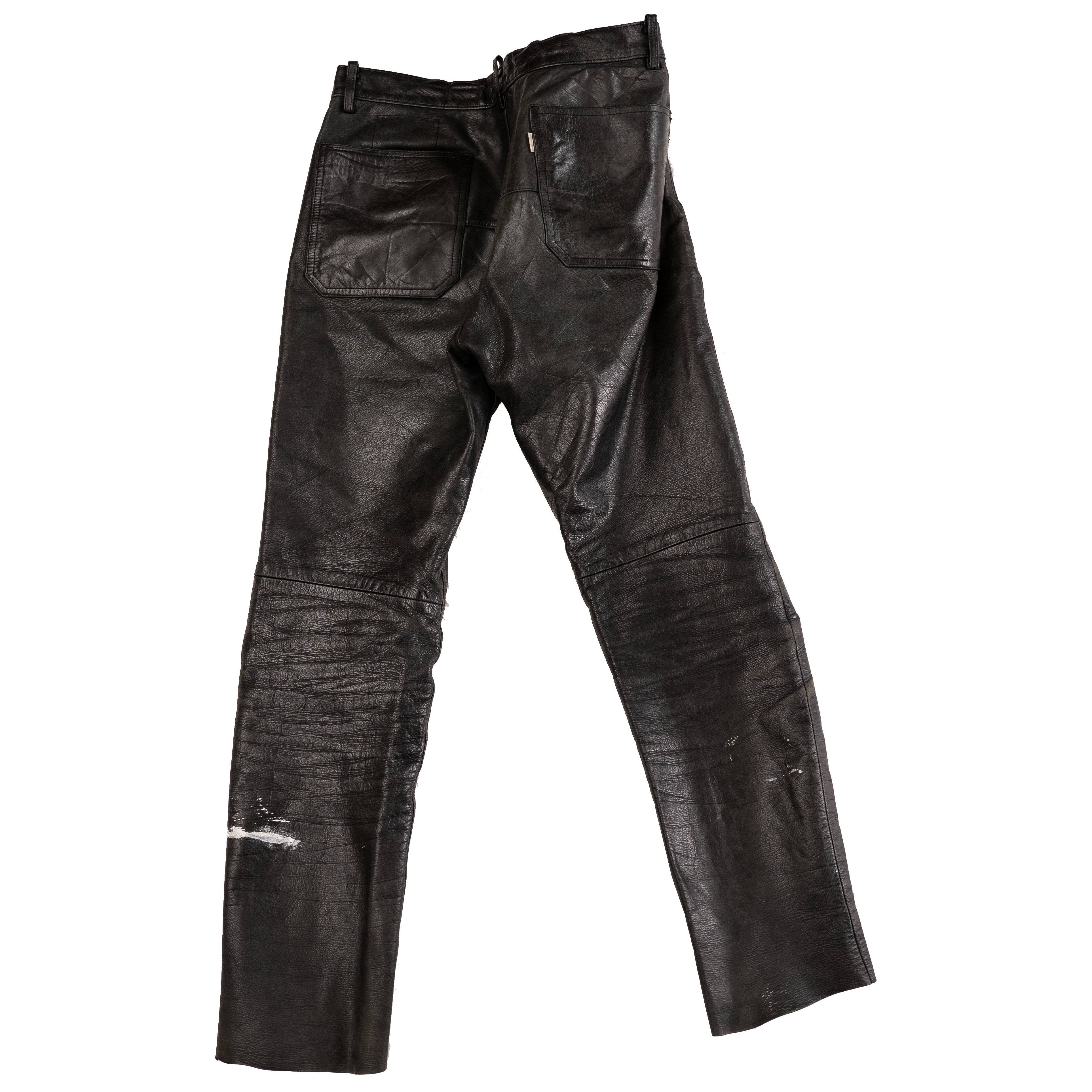Undercover AW98 ‘Exchange’ Leather Pants Size US 30 / EU 46 - 2 Thumbnail