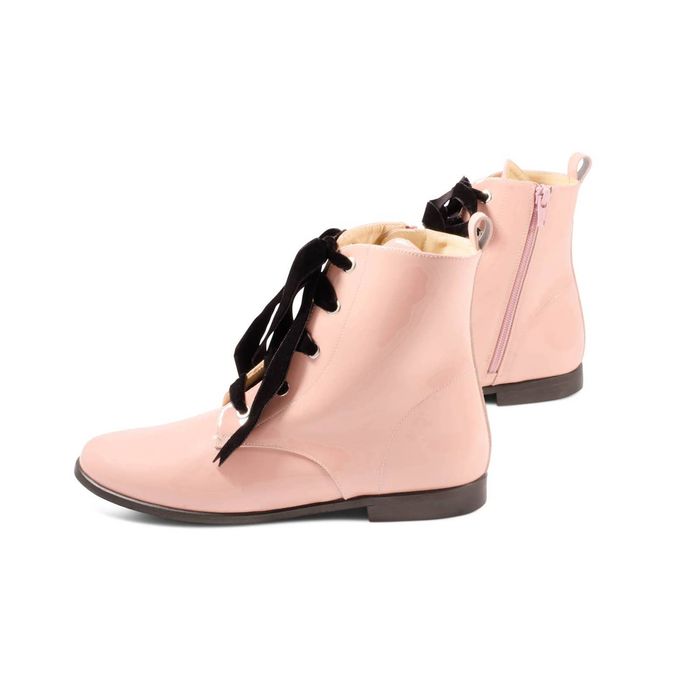Designer FINDING ALEX Mikey Bootie In Pink Patent | Grailed
