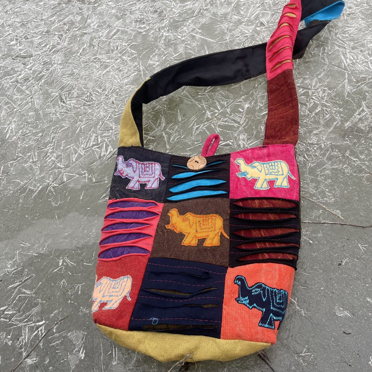 If Six Was Nine × Our Legacy × Y/Project Elephant Women Shoulder Bag Hippie Bag Ethno Vintage Size ONE SIZE - 2 Thumbnail