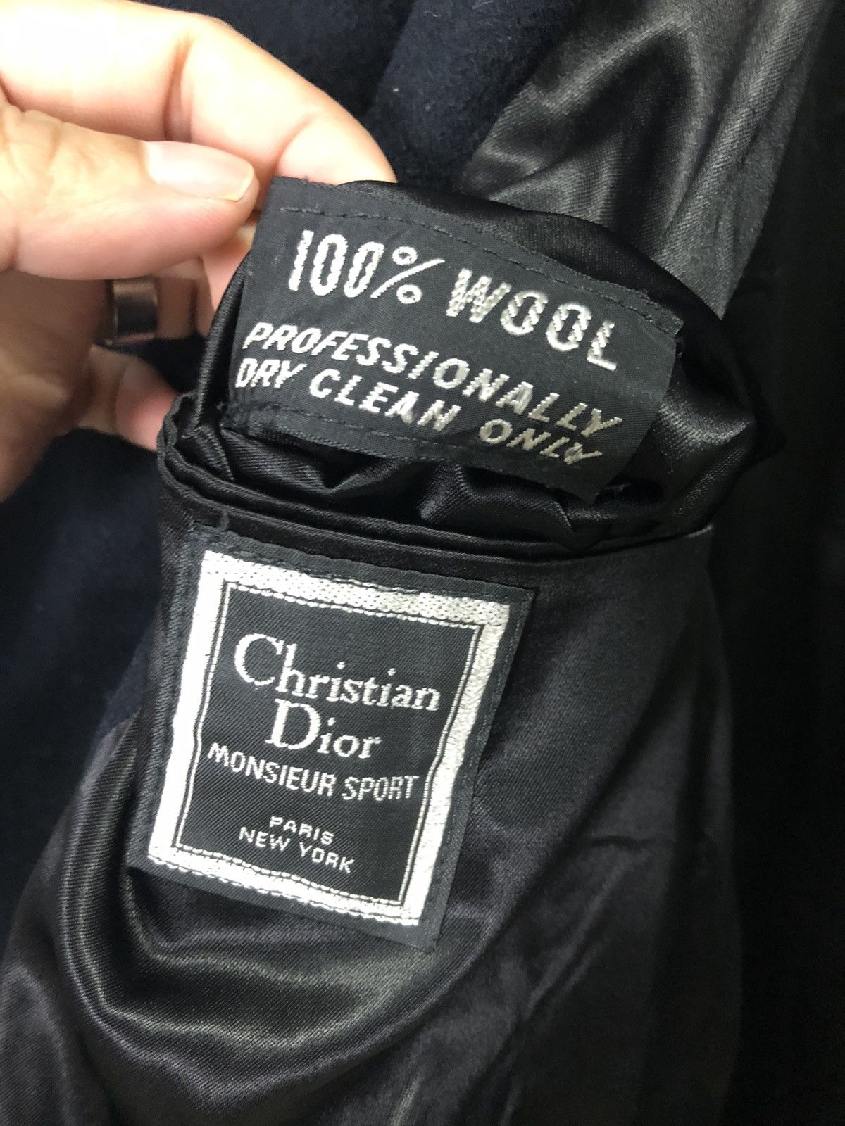 Christian Dior Monsieur × Designer × Vintage VINTAGE CHRISTIAN DIOR MONSIEUR SPORT WOOL LONG COAT JACKET Size US L / EU 52-54 / 3 - 6 Thumbnail