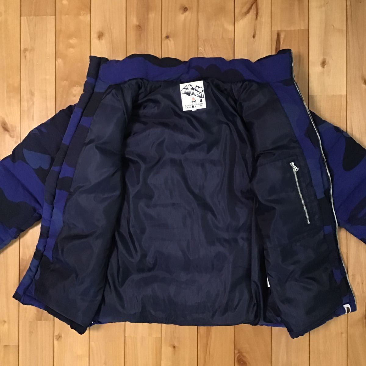 Bape BAPE Down jacket giant camo blue zoom camo Size US S / EU 44-46 / 1 - 2 Thumbnail