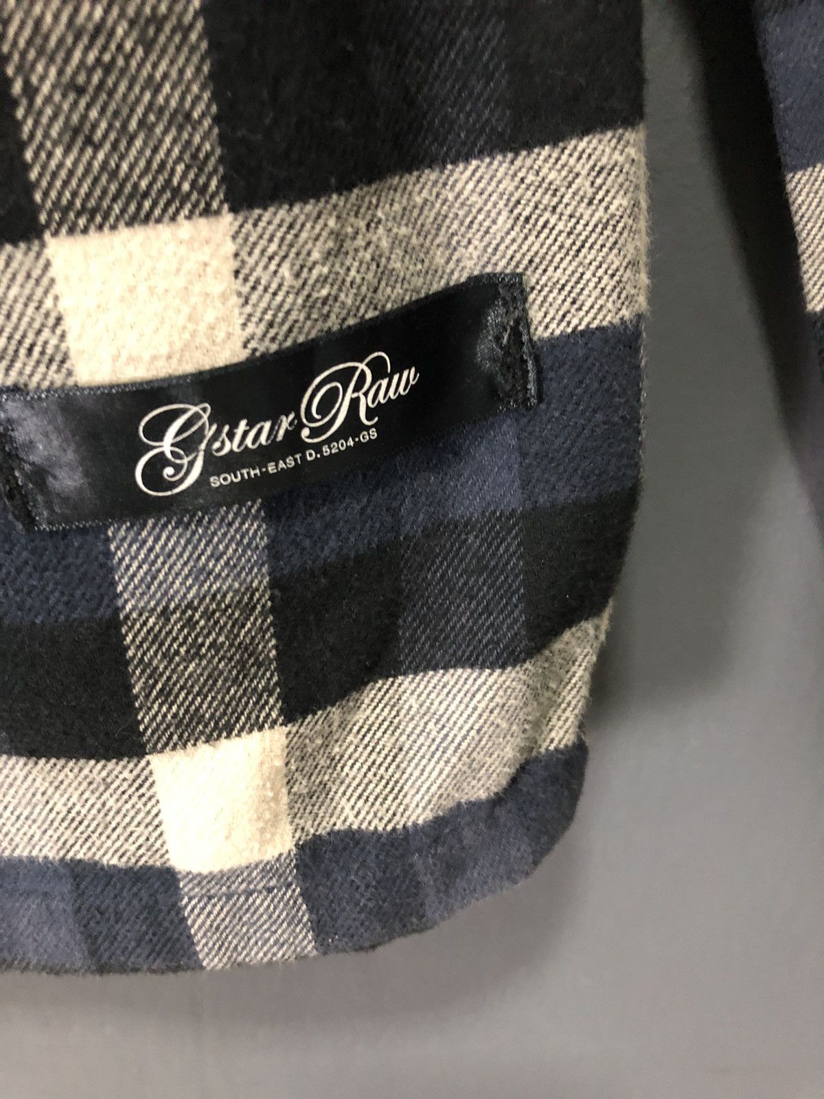 G-Star × Vintage VINTAGE G-STAR RAW PLAID CHEKERED ZIPPER HOODIE JACKET Size US M / EU 48-50 / 2 - 10 Thumbnail