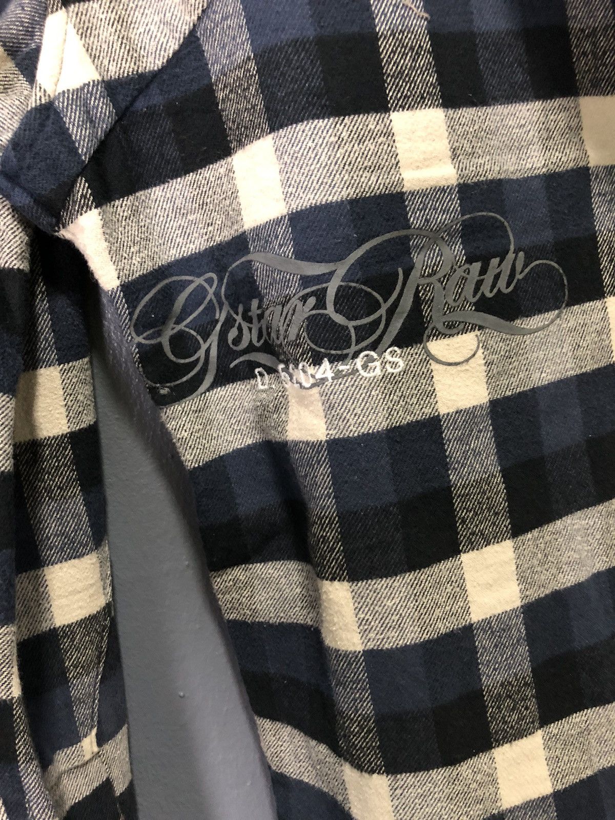 G-Star × Vintage VINTAGE G-STAR RAW PLAID CHEKERED ZIPPER HOODIE JACKET Size US M / EU 48-50 / 2 - 9 Thumbnail
