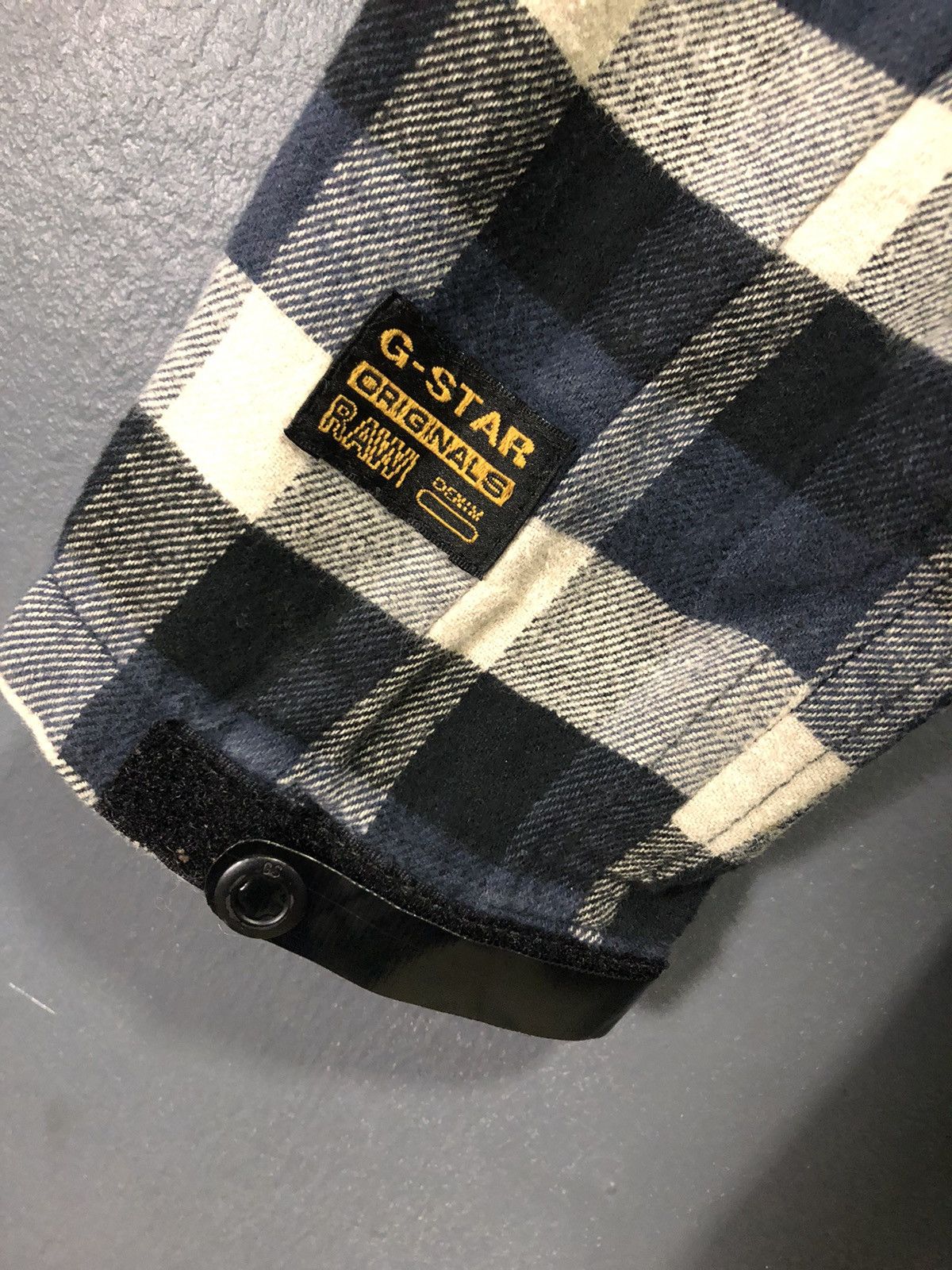 G-Star × Vintage VINTAGE G-STAR RAW PLAID CHEKERED ZIPPER HOODIE JACKET Size US M / EU 48-50 / 2 - 8 Thumbnail
