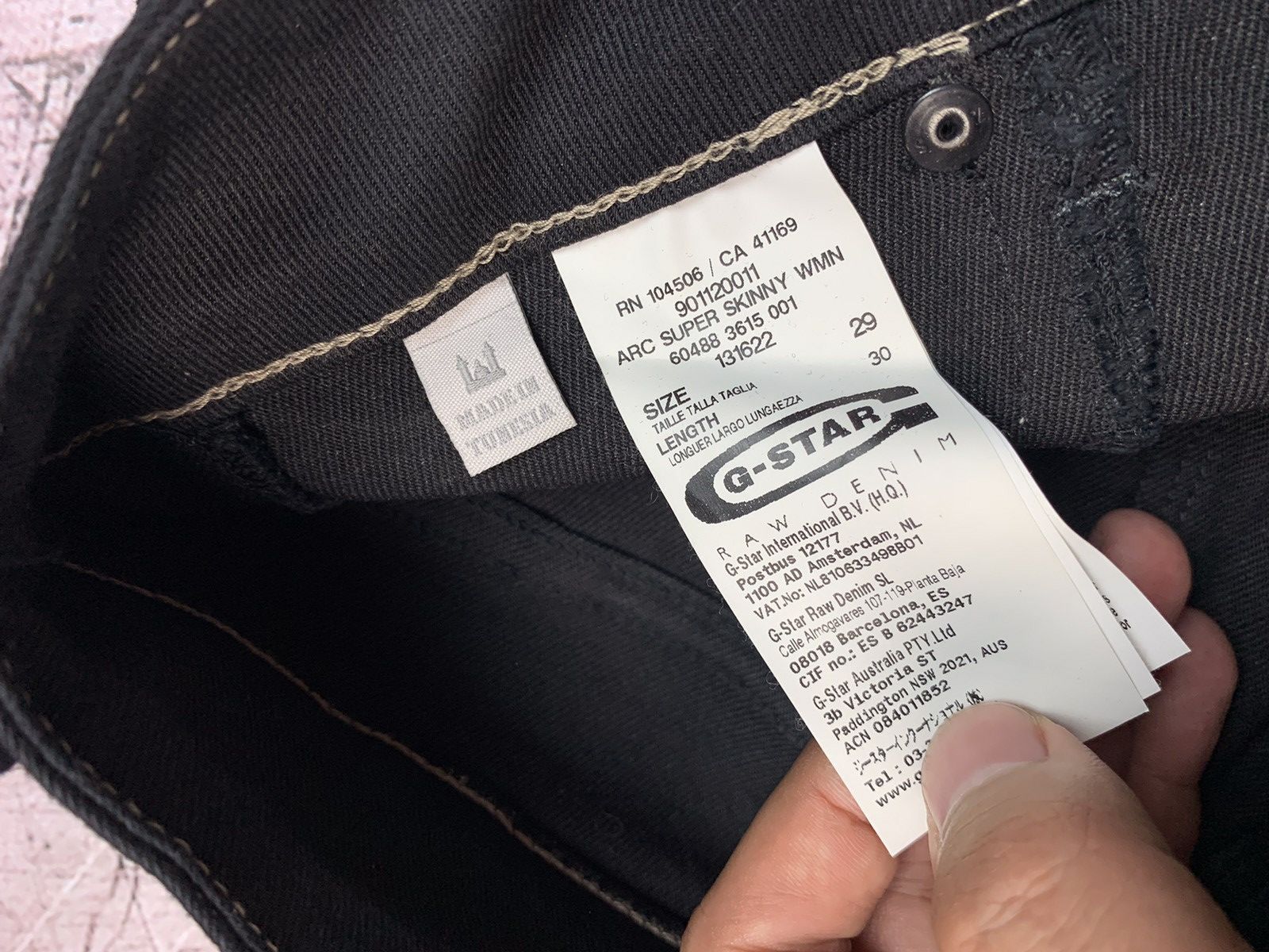 G-Star G star Womens Super Skinny Denim Pants Size 29" - 10 Thumbnail