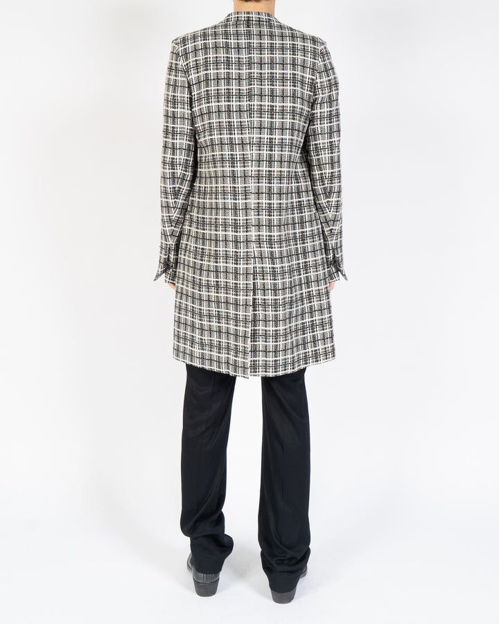 Haider Ackermann FW15 Black & White Checked Boucle Coat Size XS / US 0-2 / IT 36-38 - 5 Thumbnail