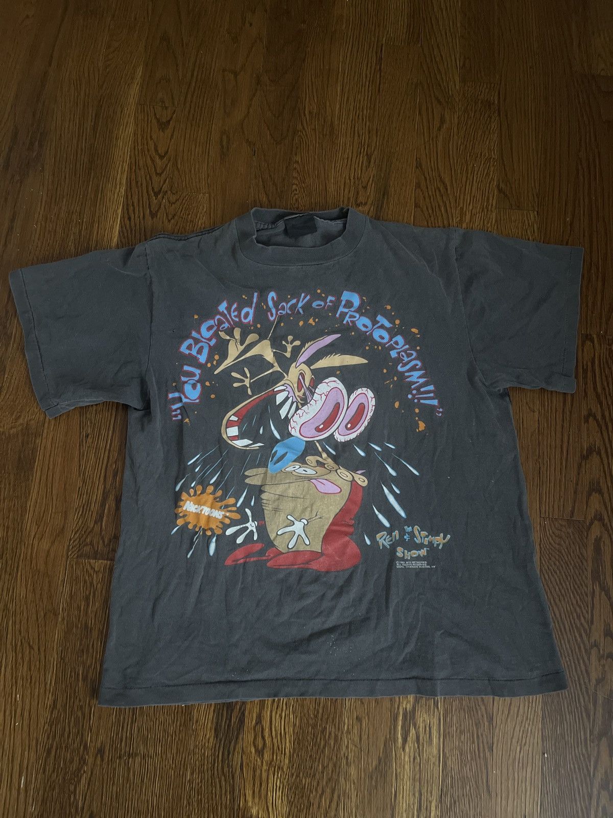 Vintage 1992 ren and stimpy shirt Size US L / EU 52-54 / 3 - 2 Thumbnail