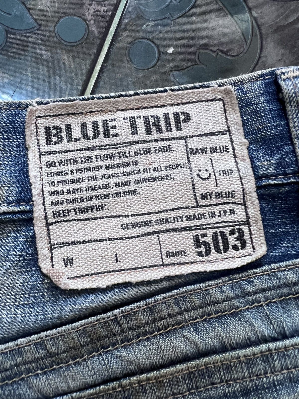 Japanese Brand × Vintage THRASHED EDWIN 503 DISTRESSED DENIM PANT Size US 32 / EU 48 - 7 Thumbnail