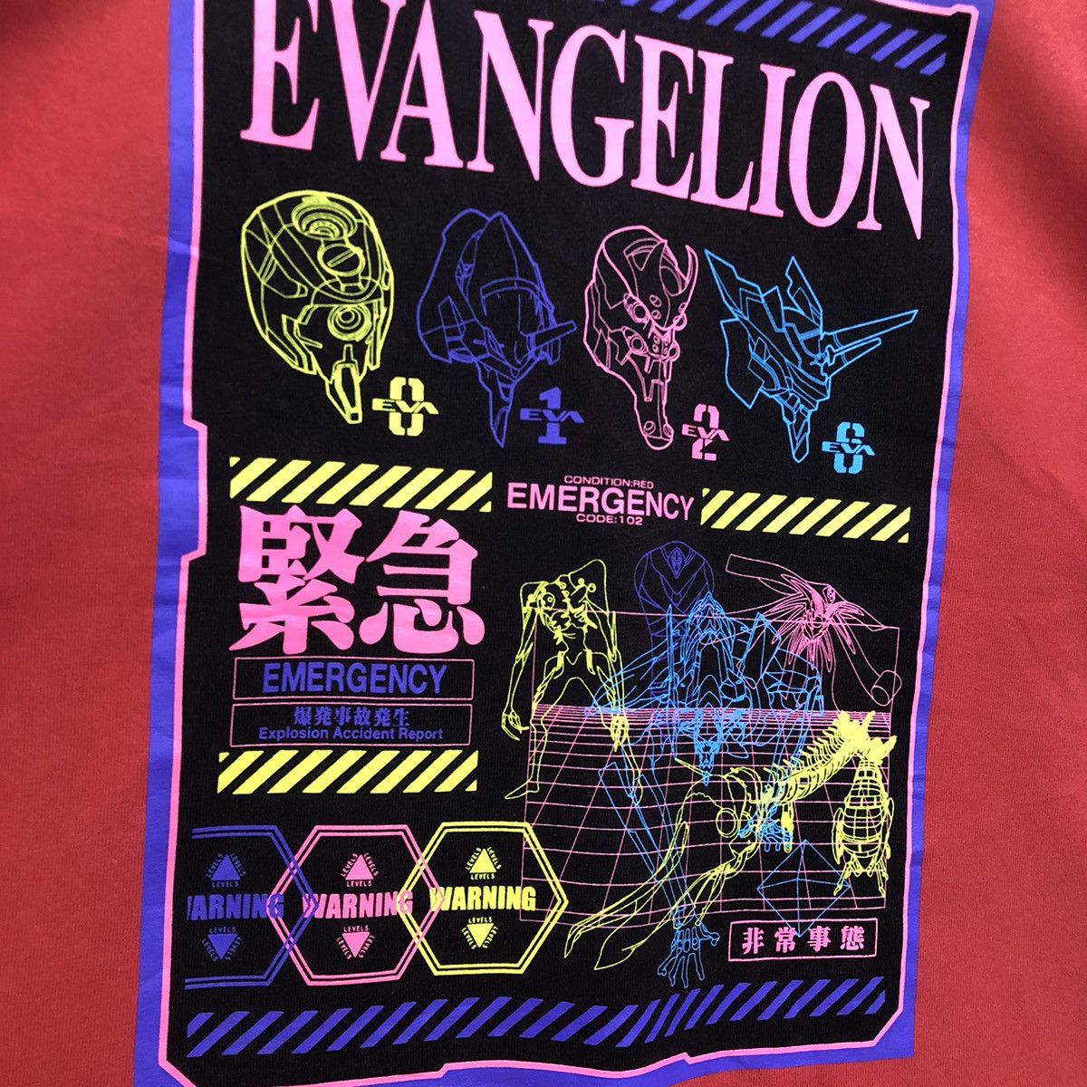 GU Evangelion Mecha X GU Anime Printed Tshirt Size US M / EU 48-50 / 2 - 8 Thumbnail