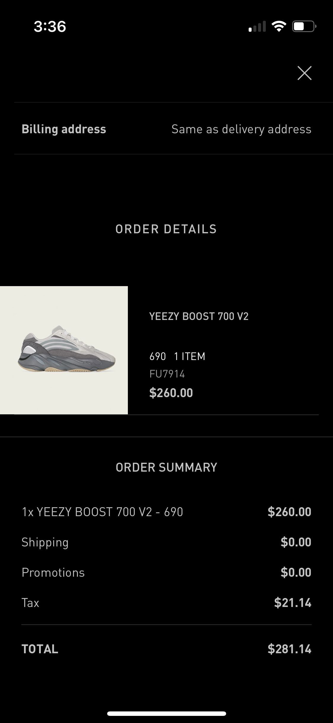 Adidas × Kanye West Yeezy Boost 700 V2 (Deadstock) Size US 12 / EU 45 - 9 Thumbnail