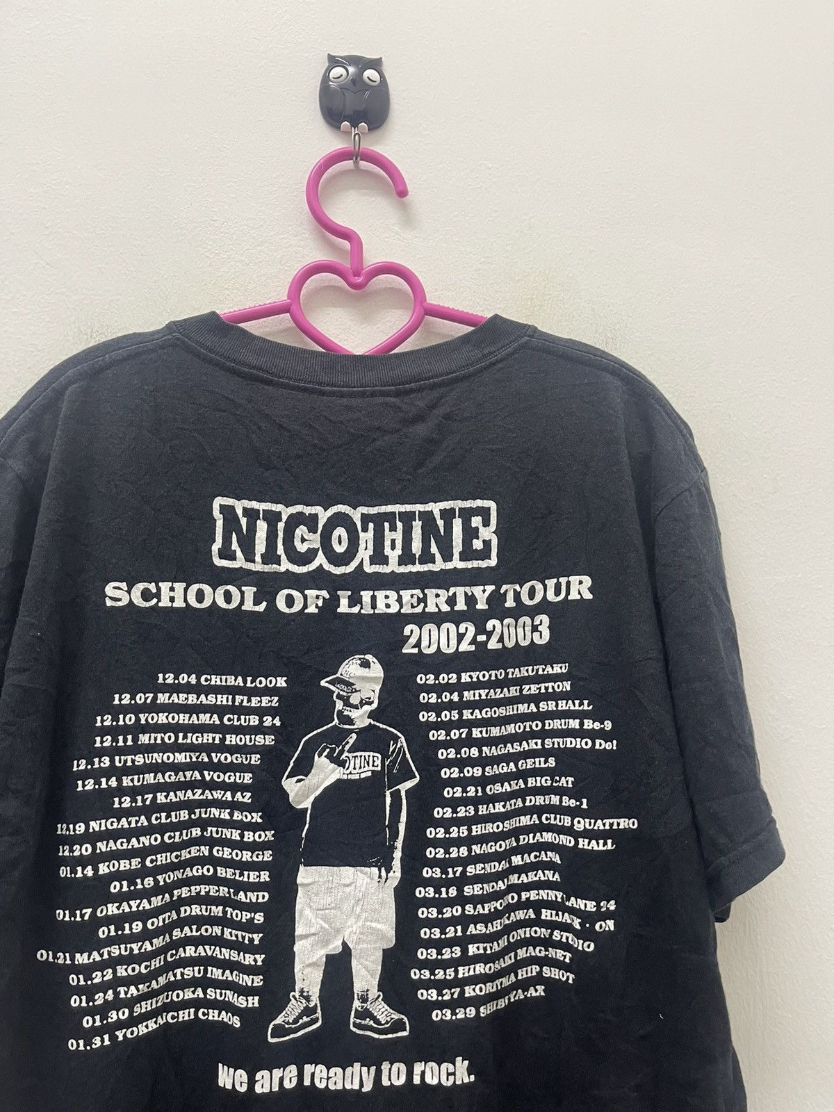 Band Tees Rare Vintage NICOTINE School Of Liberty Tour SKY RECORDS Size US M / EU 48-50 / 2 - 5 Thumbnail