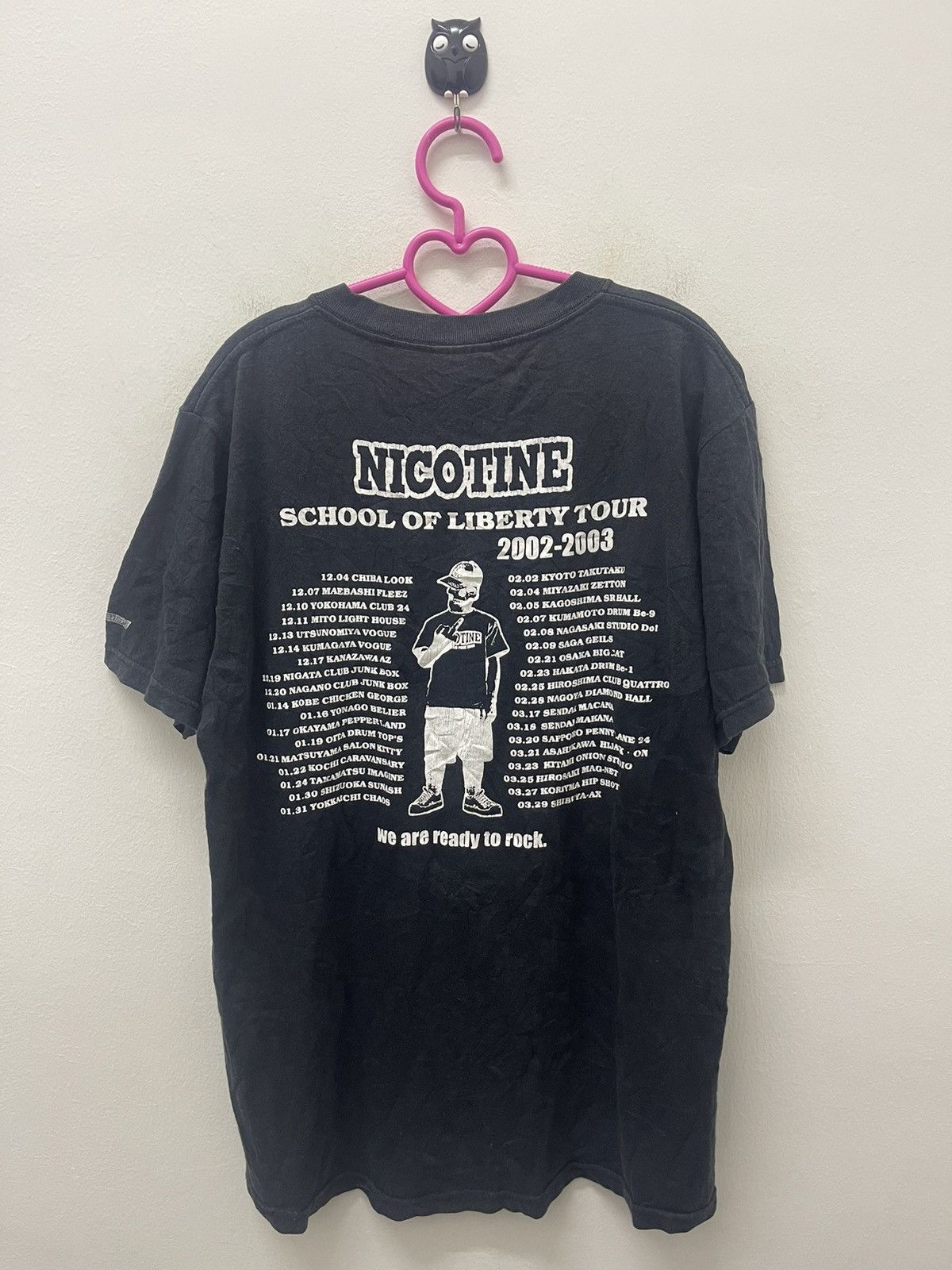 Band Tees Rare Vintage NICOTINE School Of Liberty Tour SKY RECORDS Size US M / EU 48-50 / 2 - 4 Thumbnail