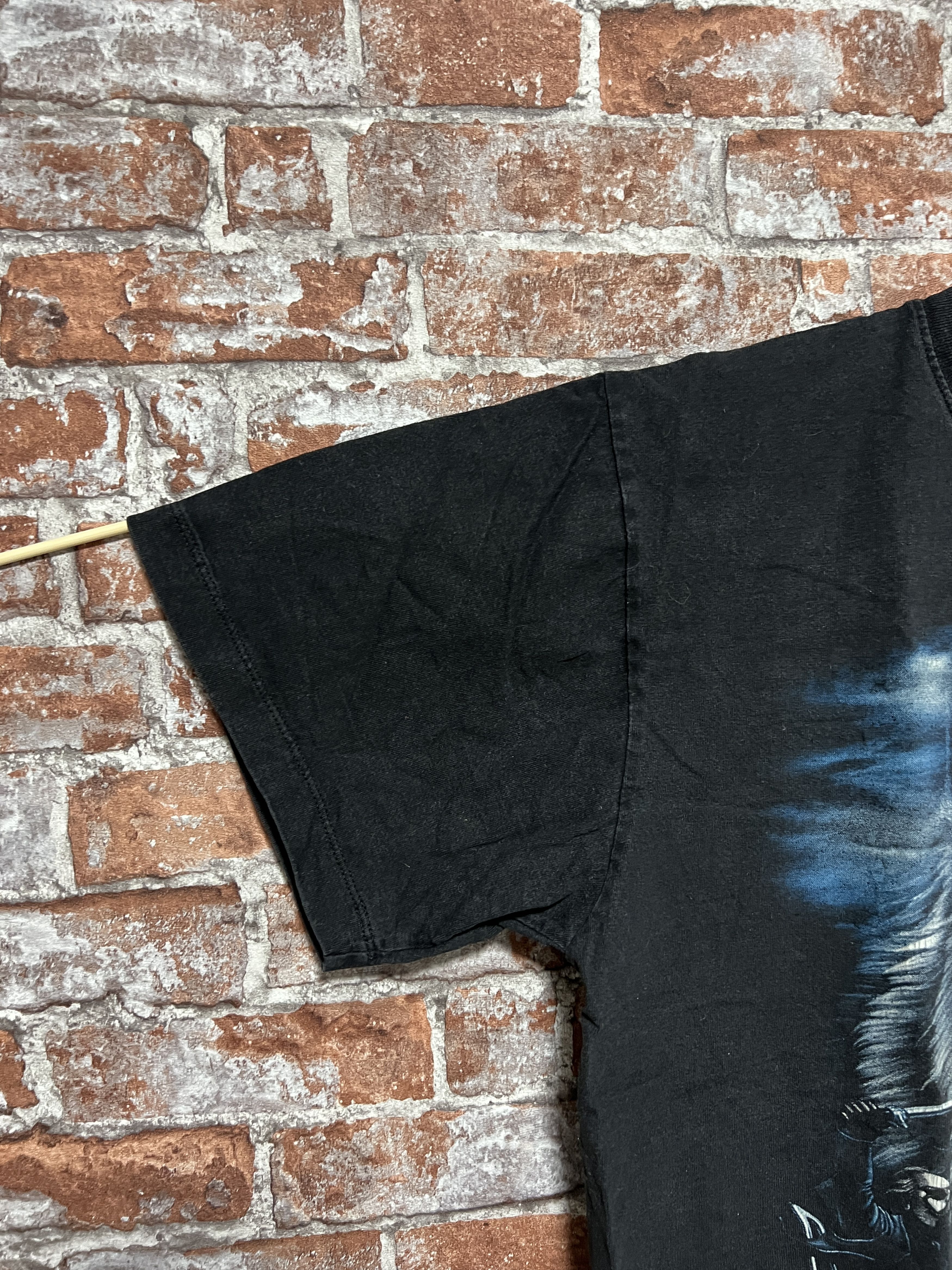 Vintage Vintage 2000s Legends Live Biker Wolf Graphic T-shirt Size US L / EU 52-54 / 3 - 4 Thumbnail