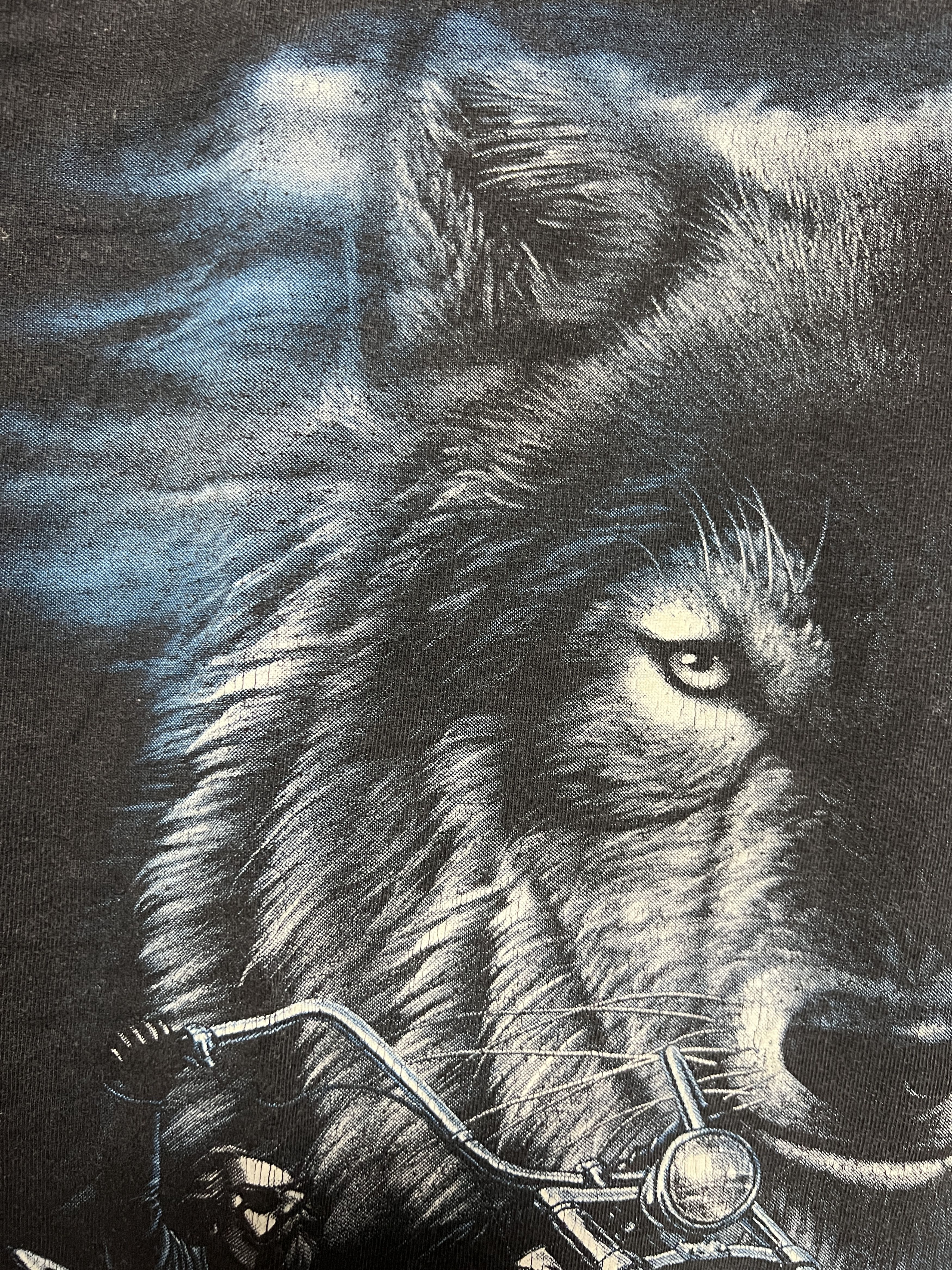 Vintage Vintage 2000s Legends Live Biker Wolf Graphic T-shirt Size US L / EU 52-54 / 3 - 6 Thumbnail