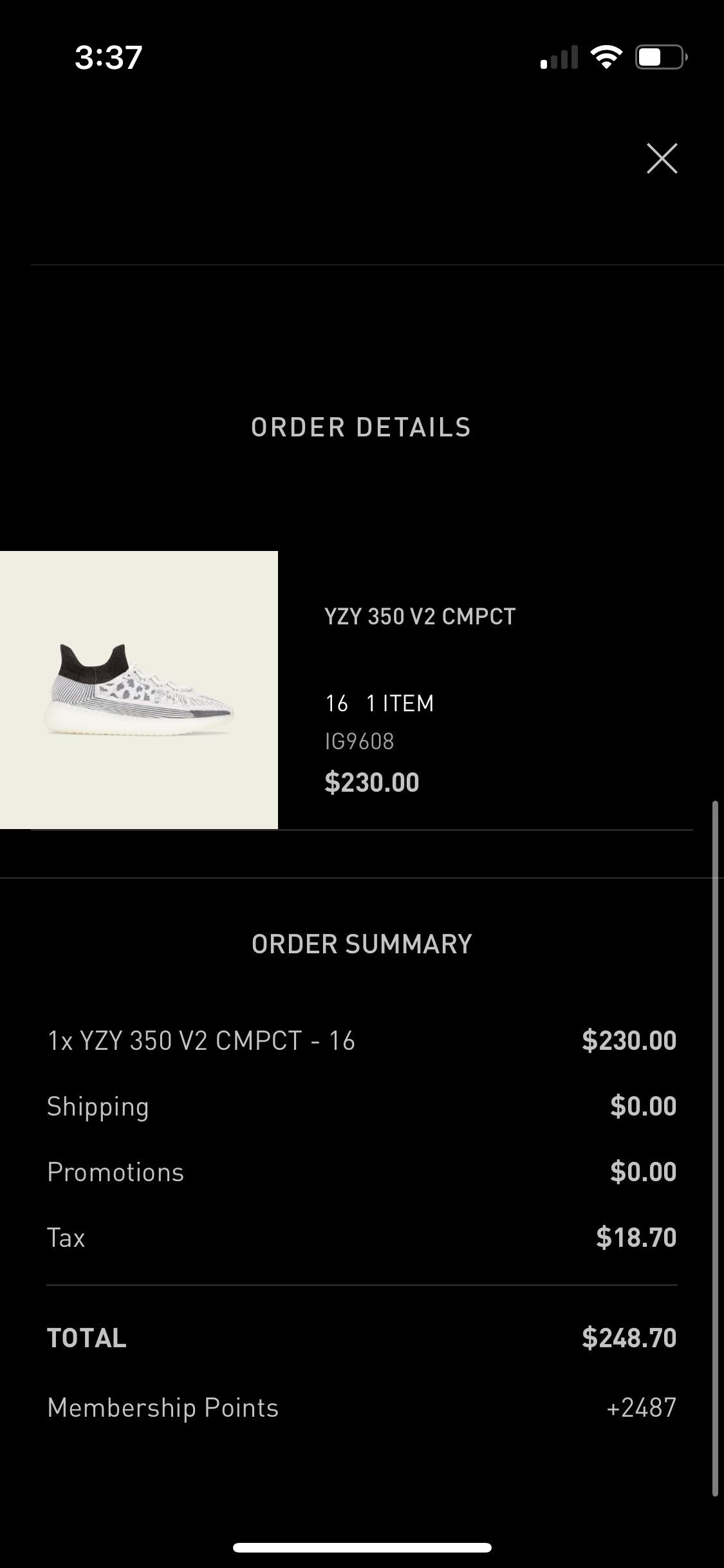 Adidas × Kanye West Yeezy 350 V2 Cmpct (size 16 / Deadstock) Size US 15 / EU 48 - 2 Thumbnail