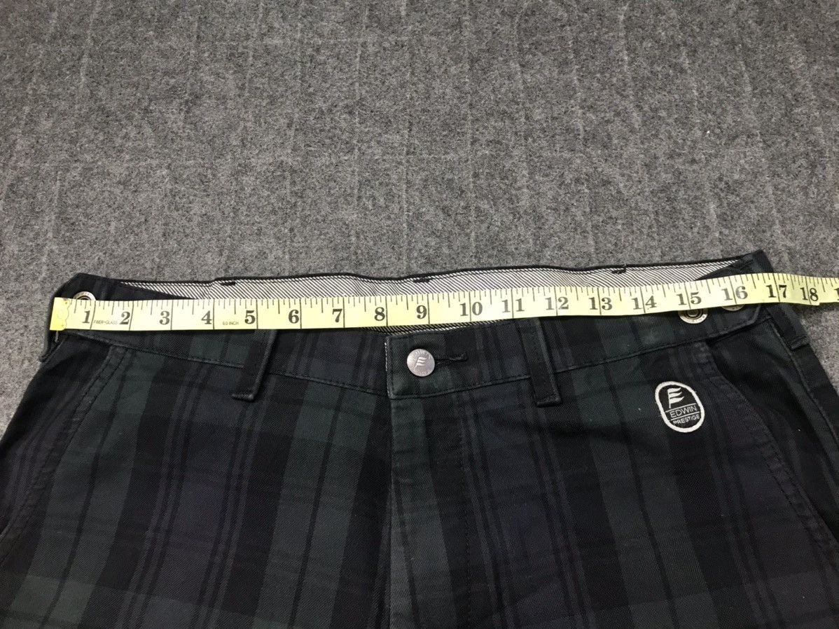 Edwin × Vintage Edwin Prestige Denim Plaid Checked Jeans Regular Cut Size US 34 / EU 50 - 10 Thumbnail