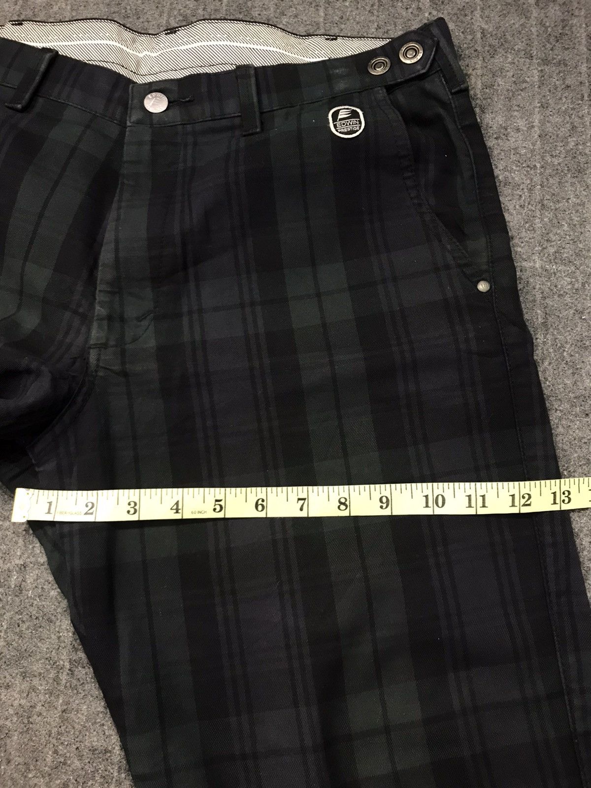 Edwin × Vintage Edwin Prestige Denim Plaid Checked Jeans Regular Cut Size US 34 / EU 50 - 14 Thumbnail