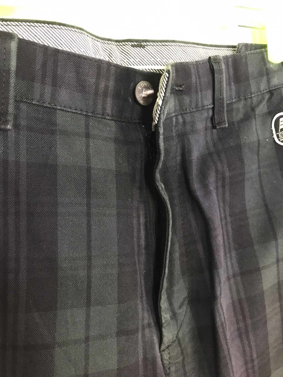 Edwin × Vintage Edwin Prestige Denim Plaid Checked Jeans Regular Cut Size US 34 / EU 50 - 6 Thumbnail