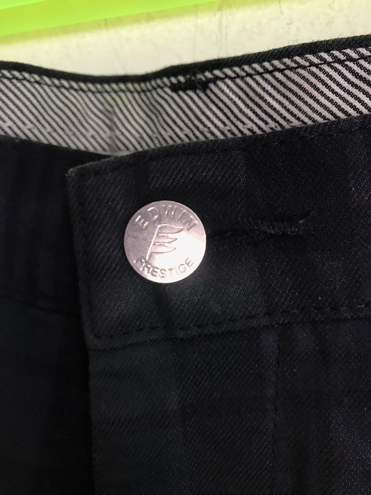 Edwin × Vintage Edwin Prestige Denim Plaid Checked Jeans Regular Cut Size US 34 / EU 50 - 4 Thumbnail